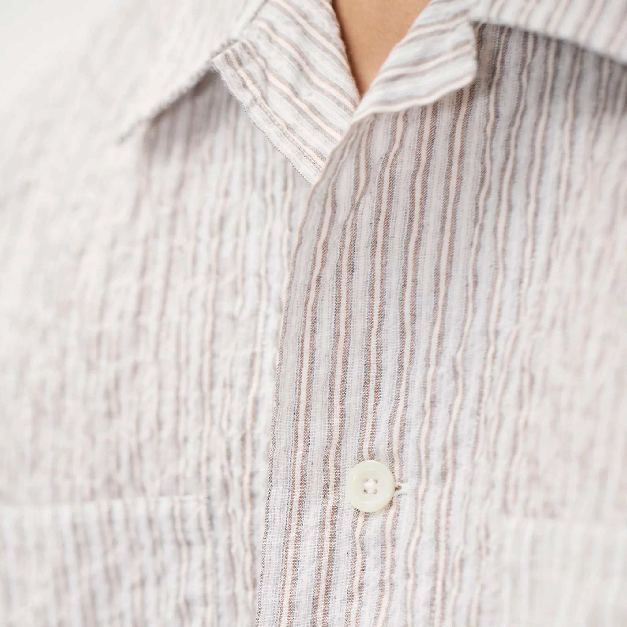 Norse Projects Mols Striped SS Camp Shirt Multi Color Stripe - Image 5