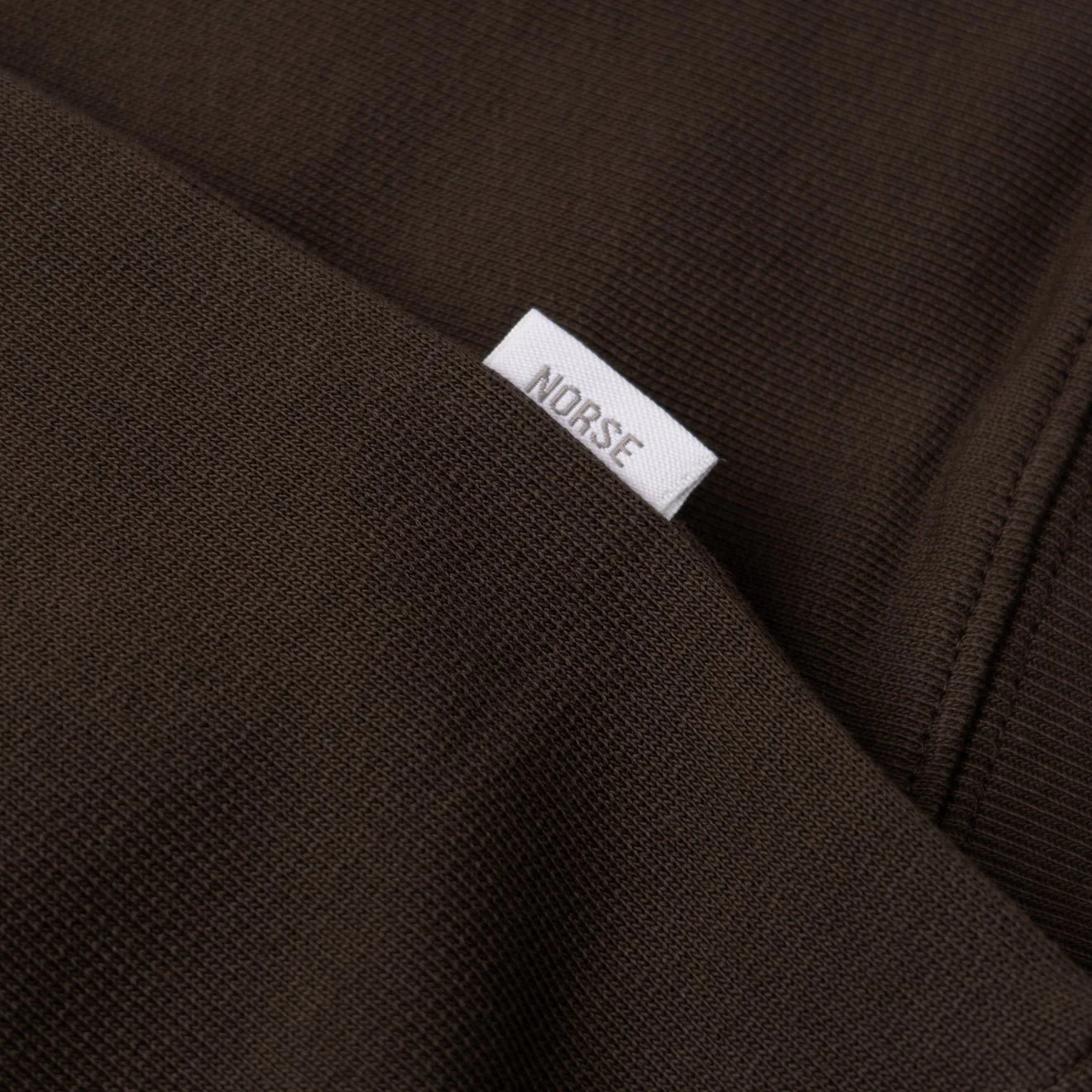 Norse Projects Norse Standard Sweatshirt Seal Brown - Image 3