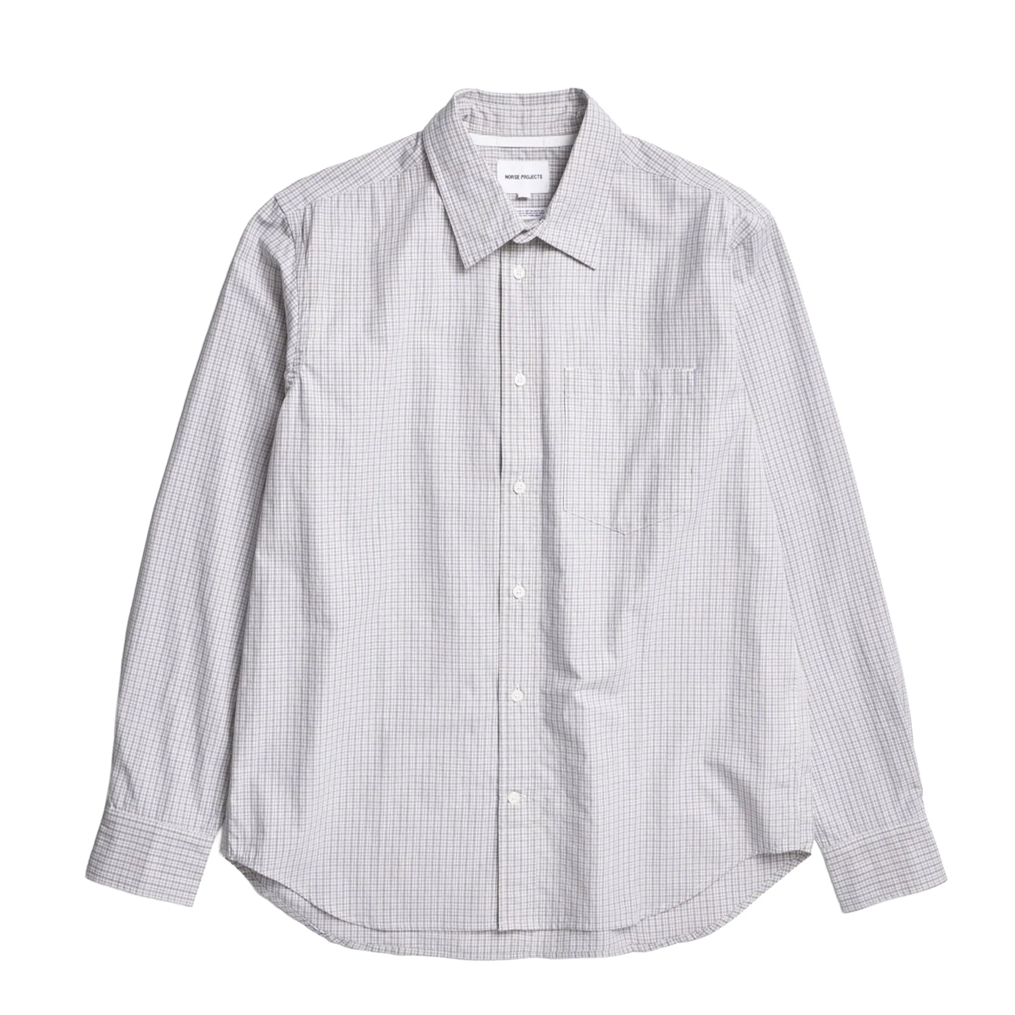 Norse Projects Ole Oversize Poplin Check Shirt Oatmeal
