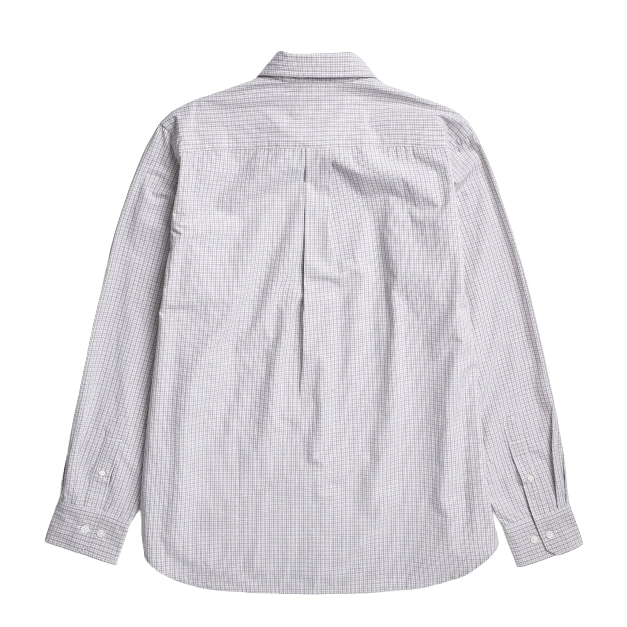Norse Projects Ole Oversize Poplin Check Shirt Oatmeal - Image 2