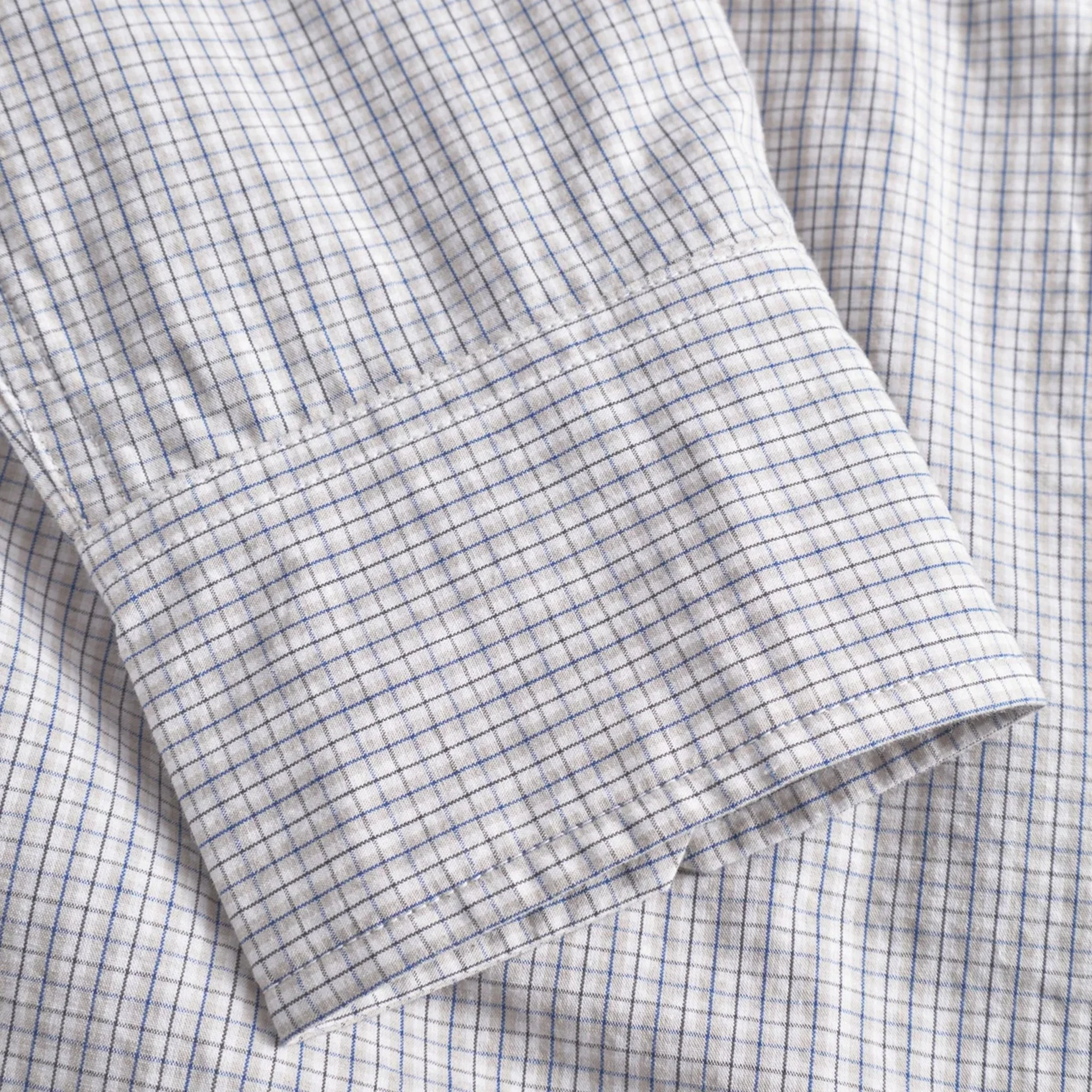Norse Projects Ole Oversize Poplin Check Shirt Oatmeal - Image 4