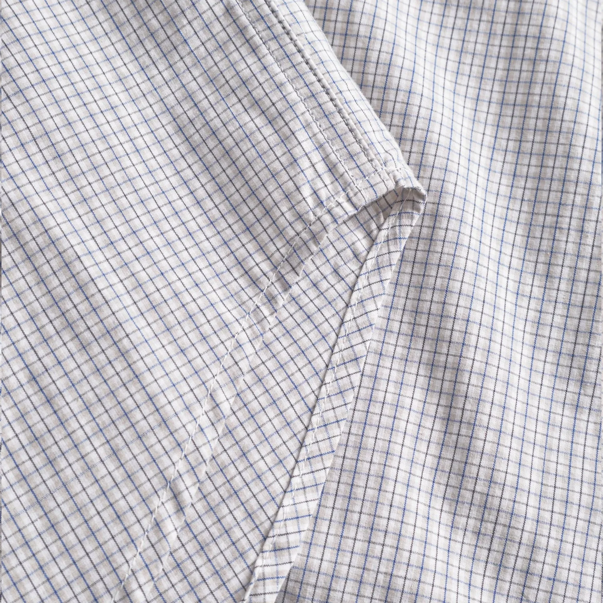 Norse Projects Ole Oversize Poplin Check Shirt Oatmeal - Image 5
