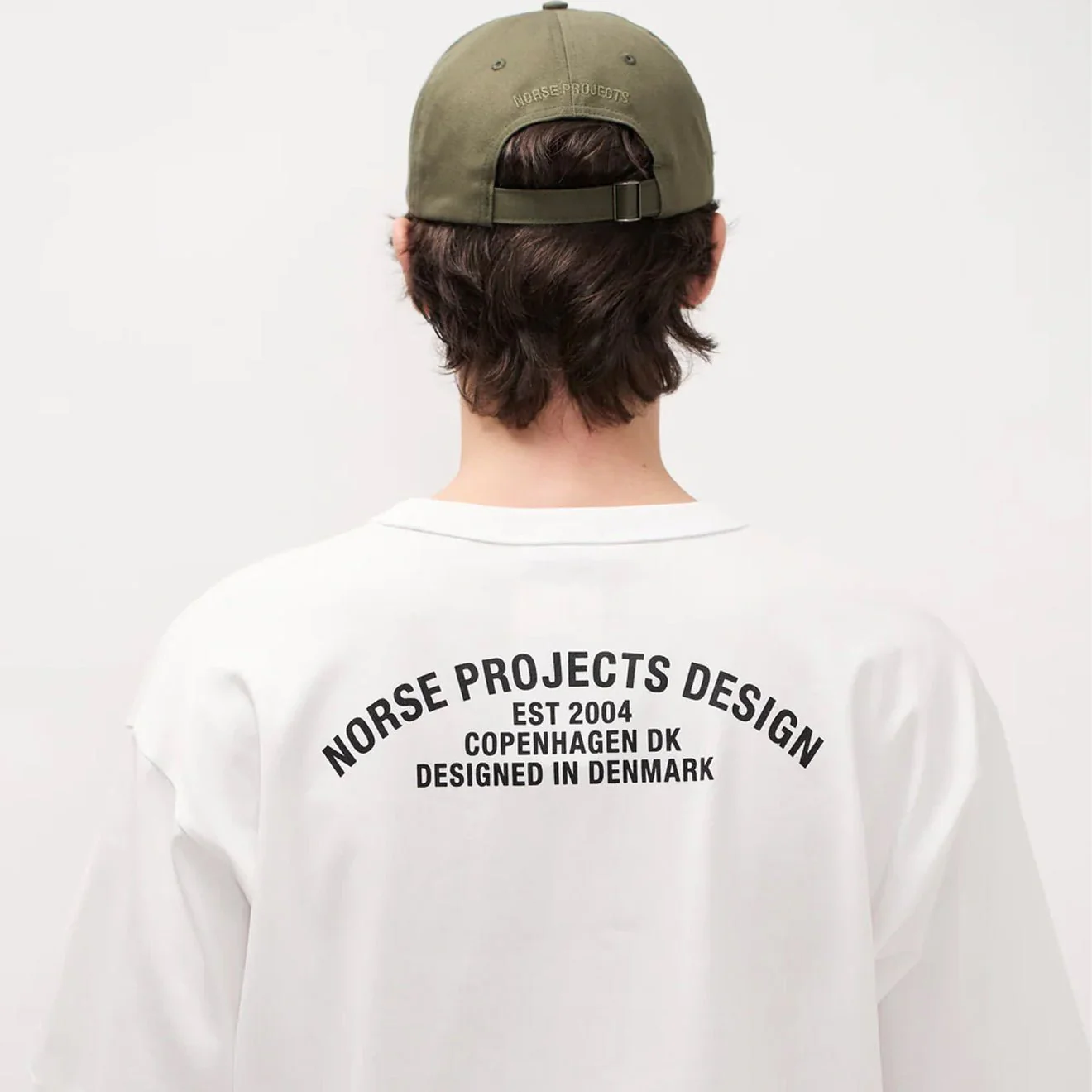 Norse Projects Snekkersten Organic Arch Print T-Shirt White - Image 5