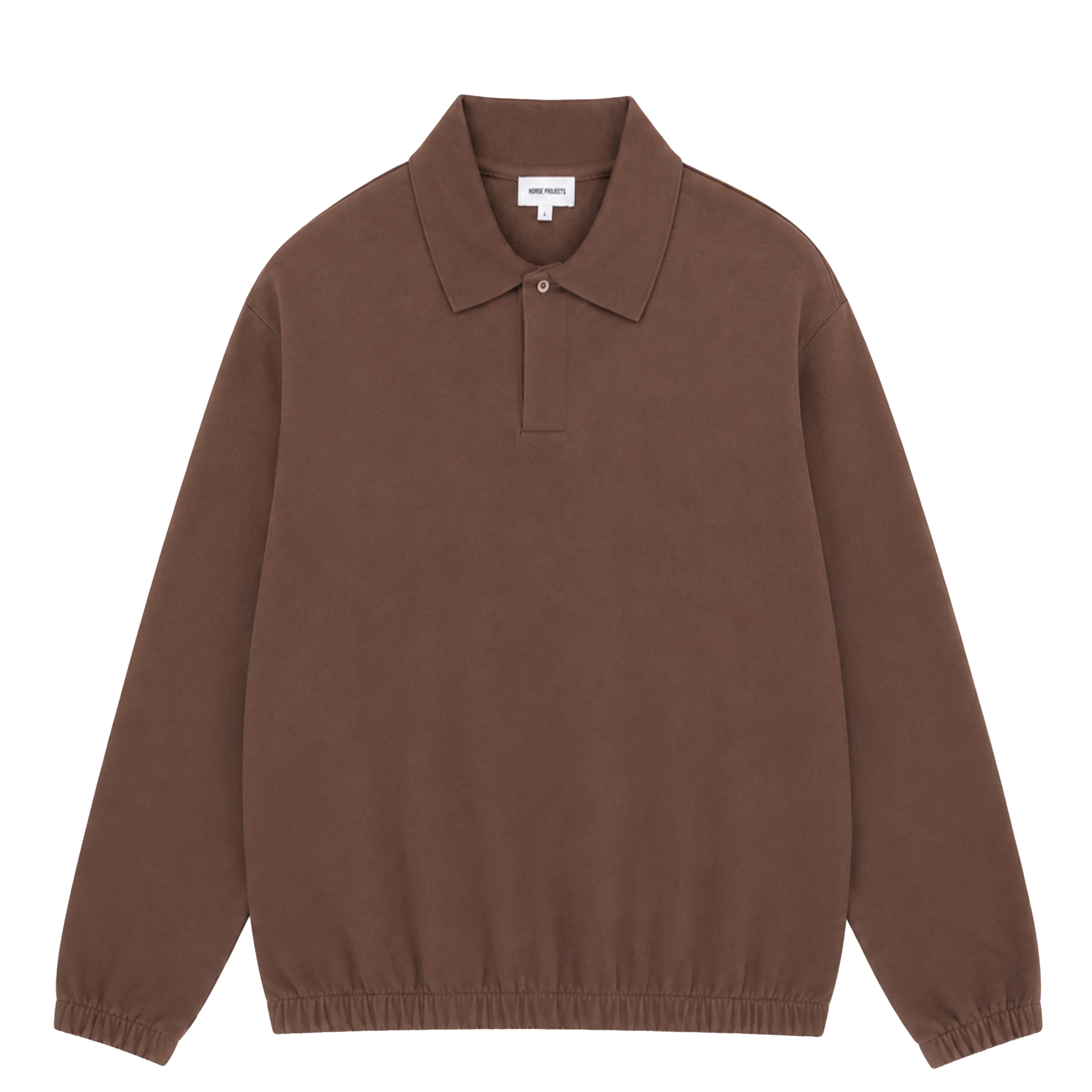 Norse Projects Sylane Relaxed Light Pile Jersey Polo Peppercorn
