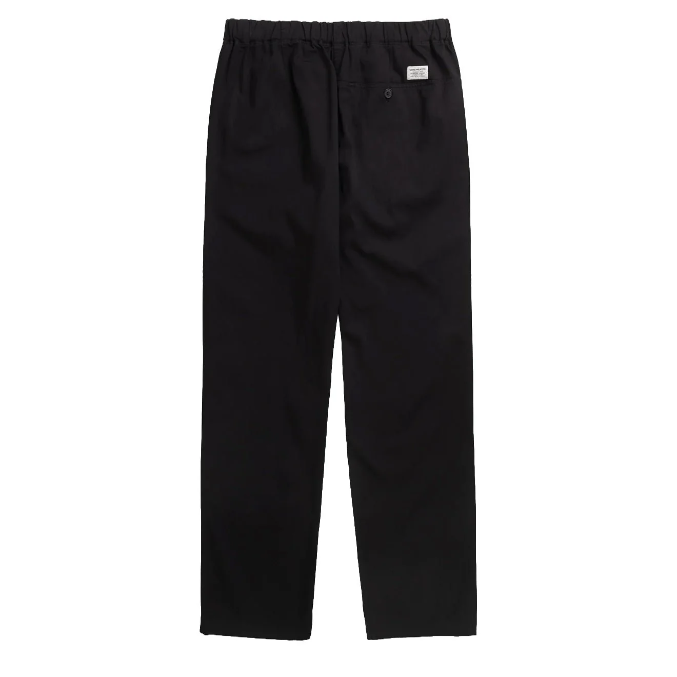Norse Projects Trysil Regular Organic Stretch Twill Trouser Black - Image 2