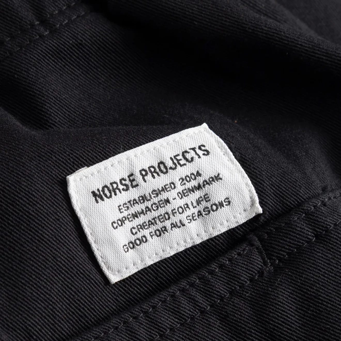 Norse Projects Trysil Regular Organic Stretch Twill Trouser Black - Image 4