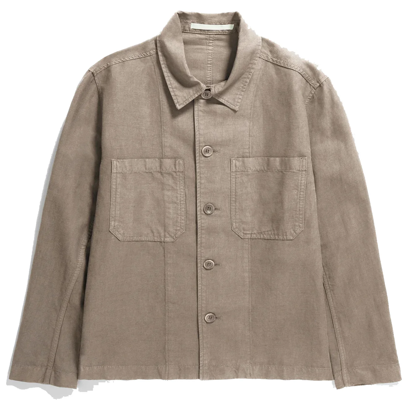 Norse Projects Tyge Cotton Linen Overshirt Clay