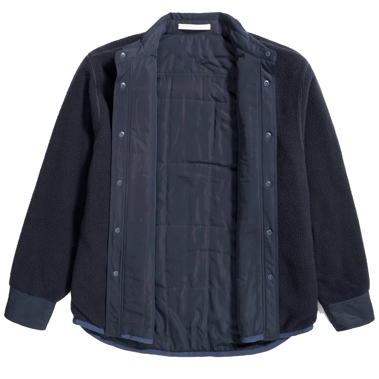 Norse Projects Ulrik Reversible Fleece Overshirt Dark Navy - Image 2