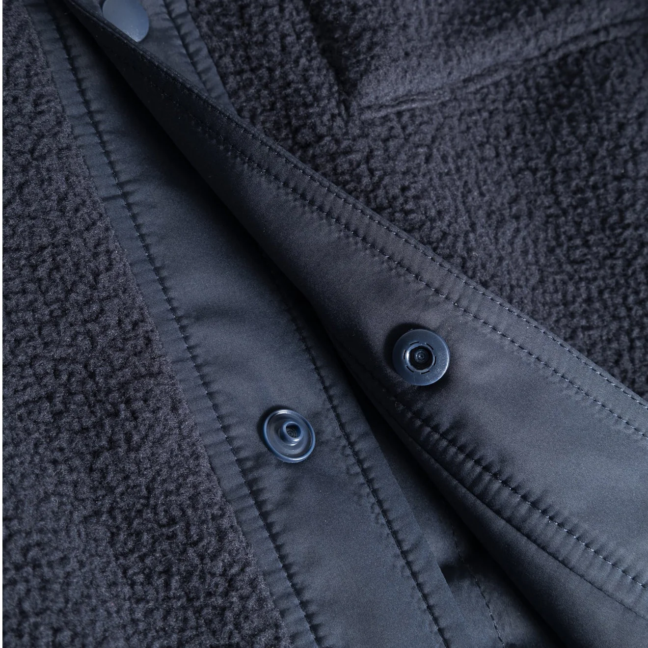 Norse Projects Ulrik Reversible Fleece Overshirt Dark Navy - Image 5