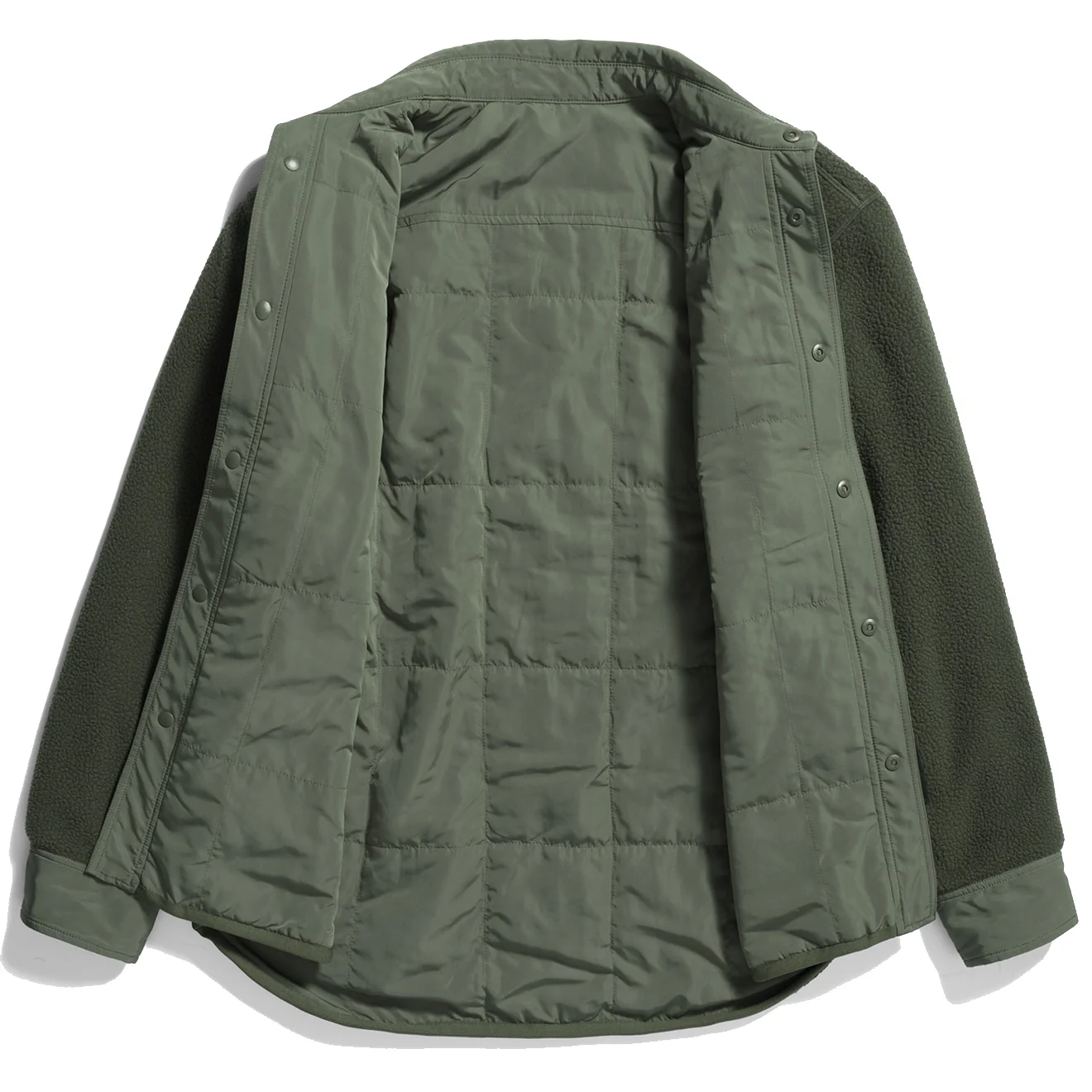 Norse Projects Ulrik Reversible Fleece Overshirt Ivy Green - Image 2
