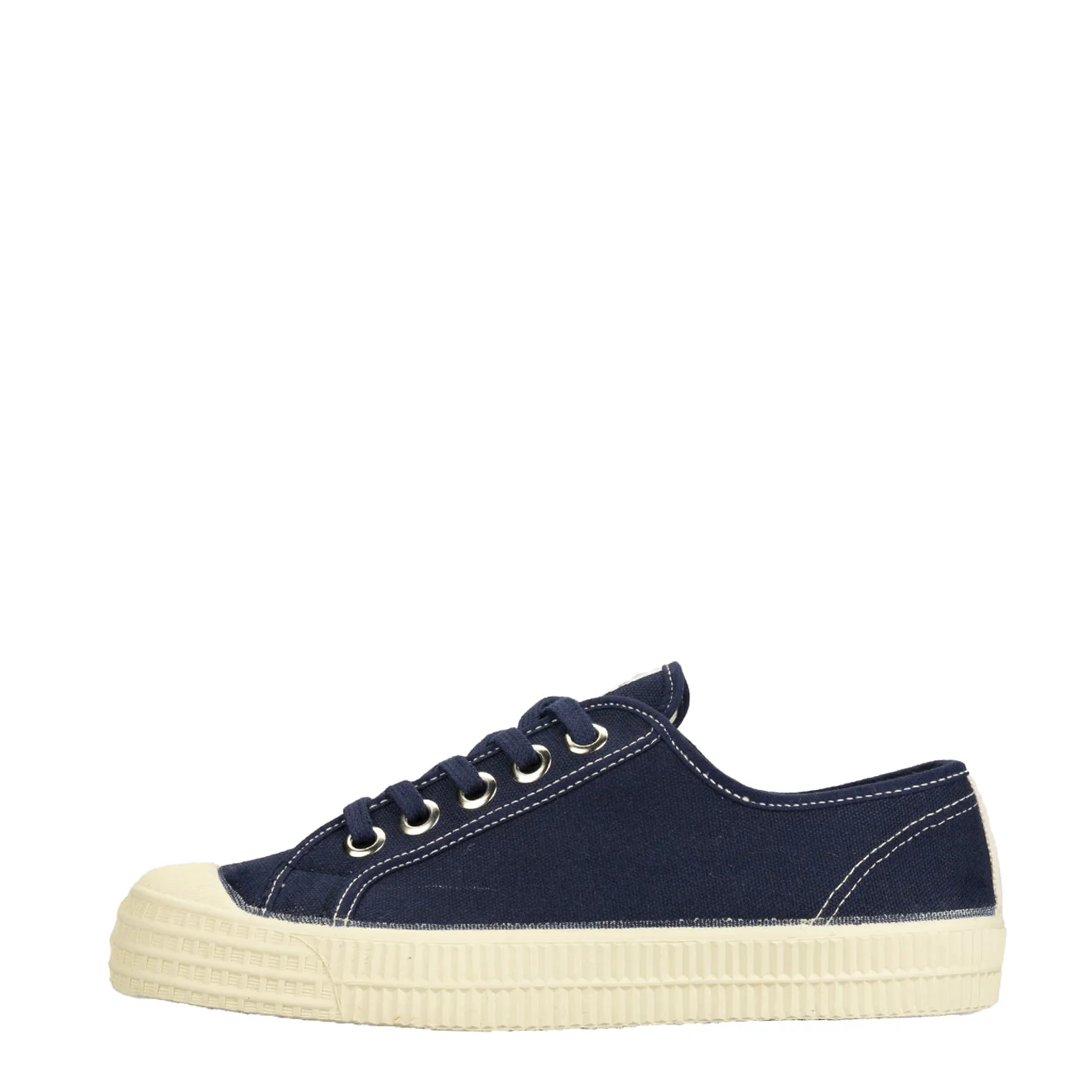 Novesta Star Master Contrast Stitching Trainer Navy / Beige / Ecru - Image 2