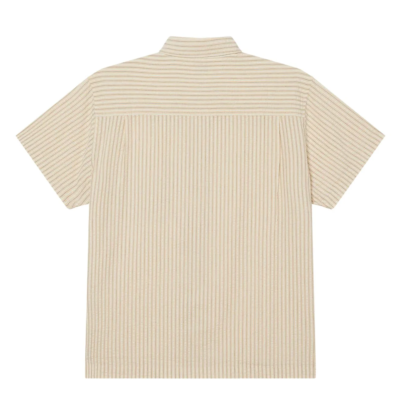 Obey Alan Woven S/S Shirt Unbleached Multi - Image 2