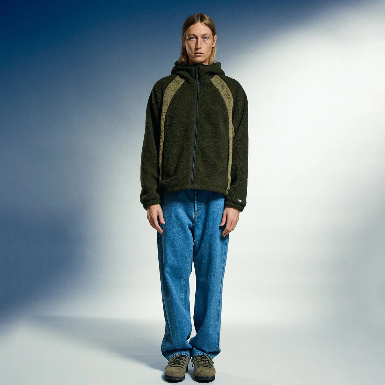 Obey Alta Fleece Jacket Rosin Multi - Image 4