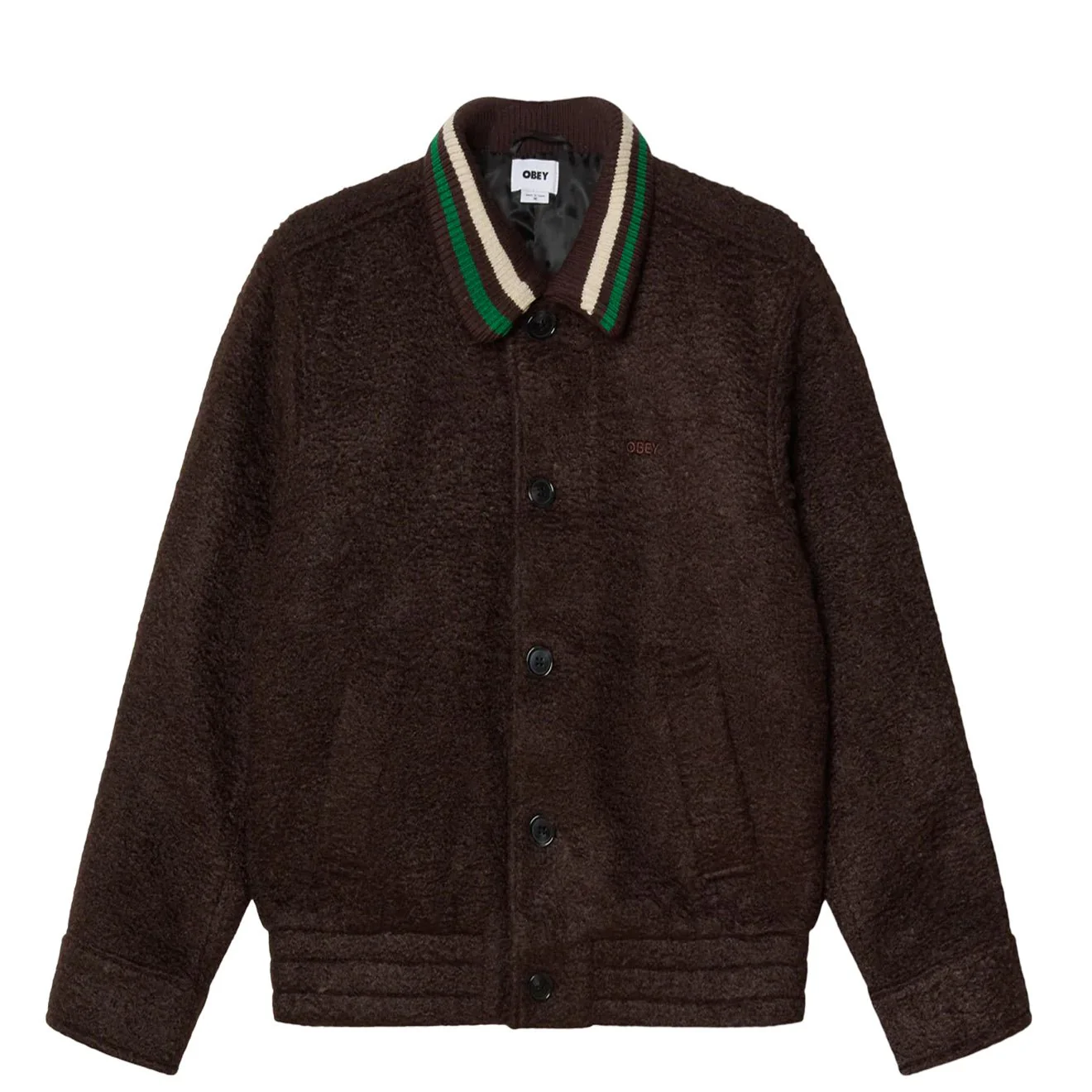 Obey Arden Blouson Jacket Java Brown