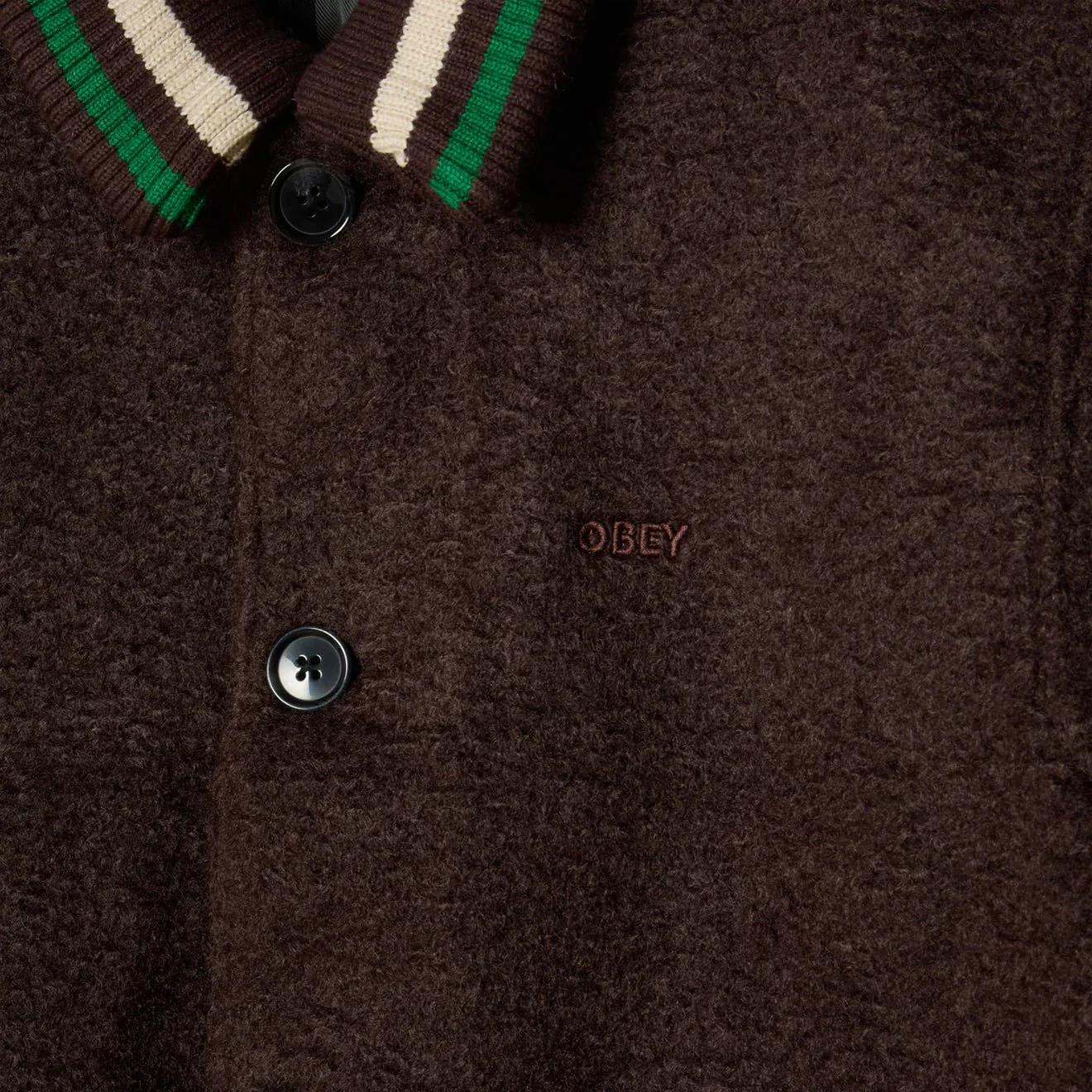 Obey Arden Blouson Jacket Java Brown - Image 3