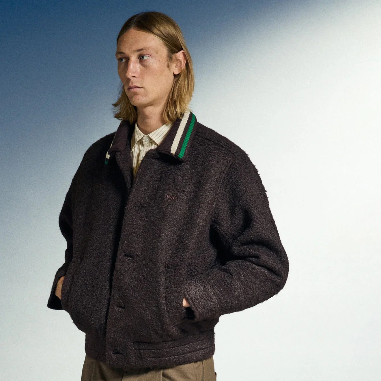 Obey Arden Blouson Jacket Java Brown - Image 5