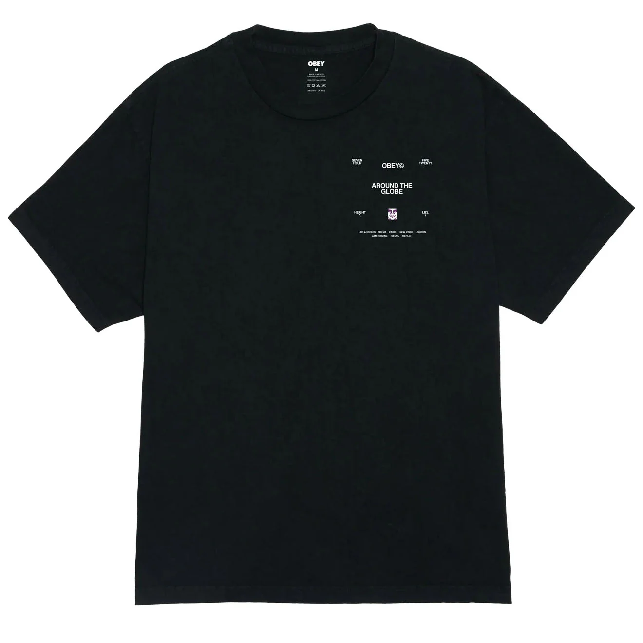 Obey Around The Globe Pigment True Vintage Black