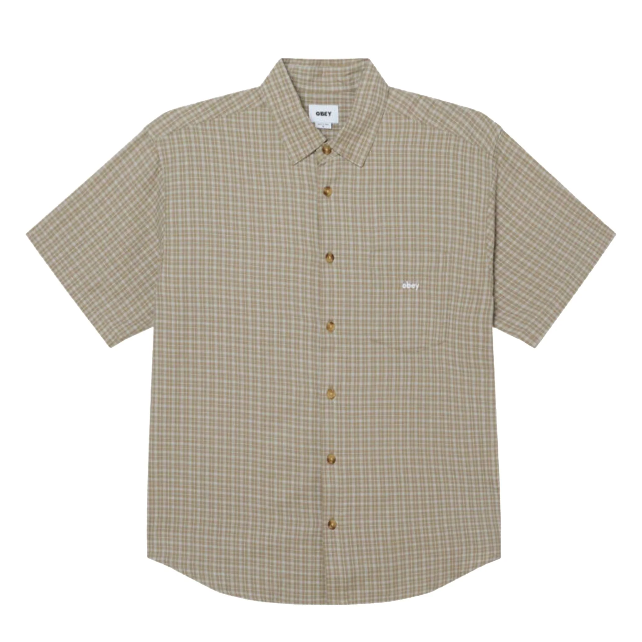 Obey Bigwig Ian S/S Shirt Dried Sage Multi