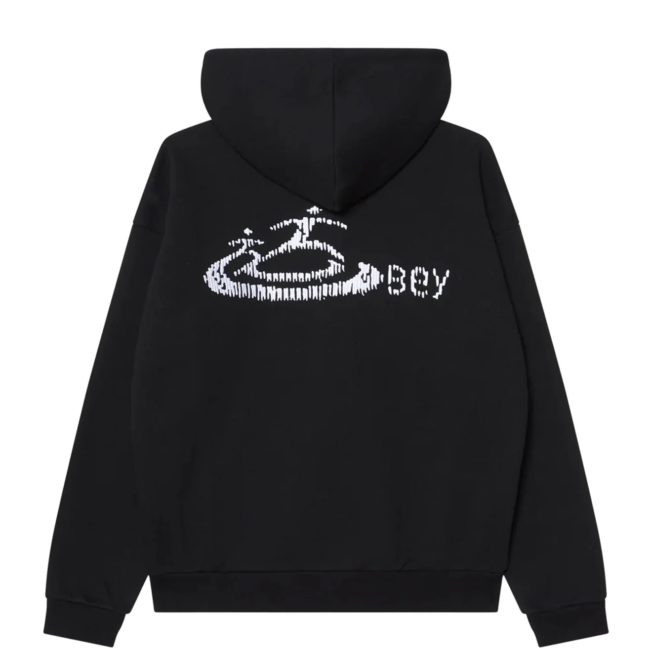 Obey Corp Extra Heavy Hood Black - Image 2