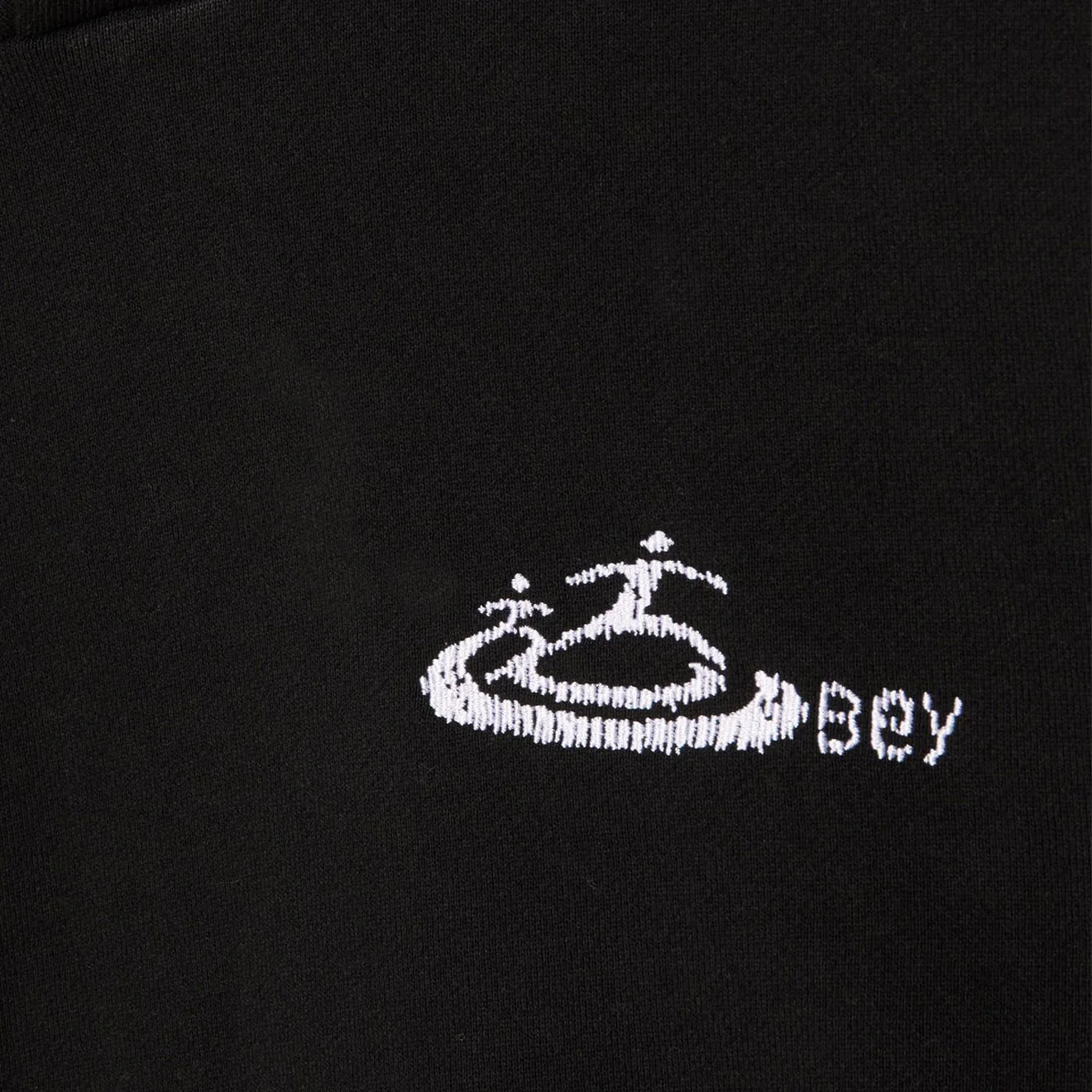 Obey Corp Extra Heavy Hood Black - Image 3