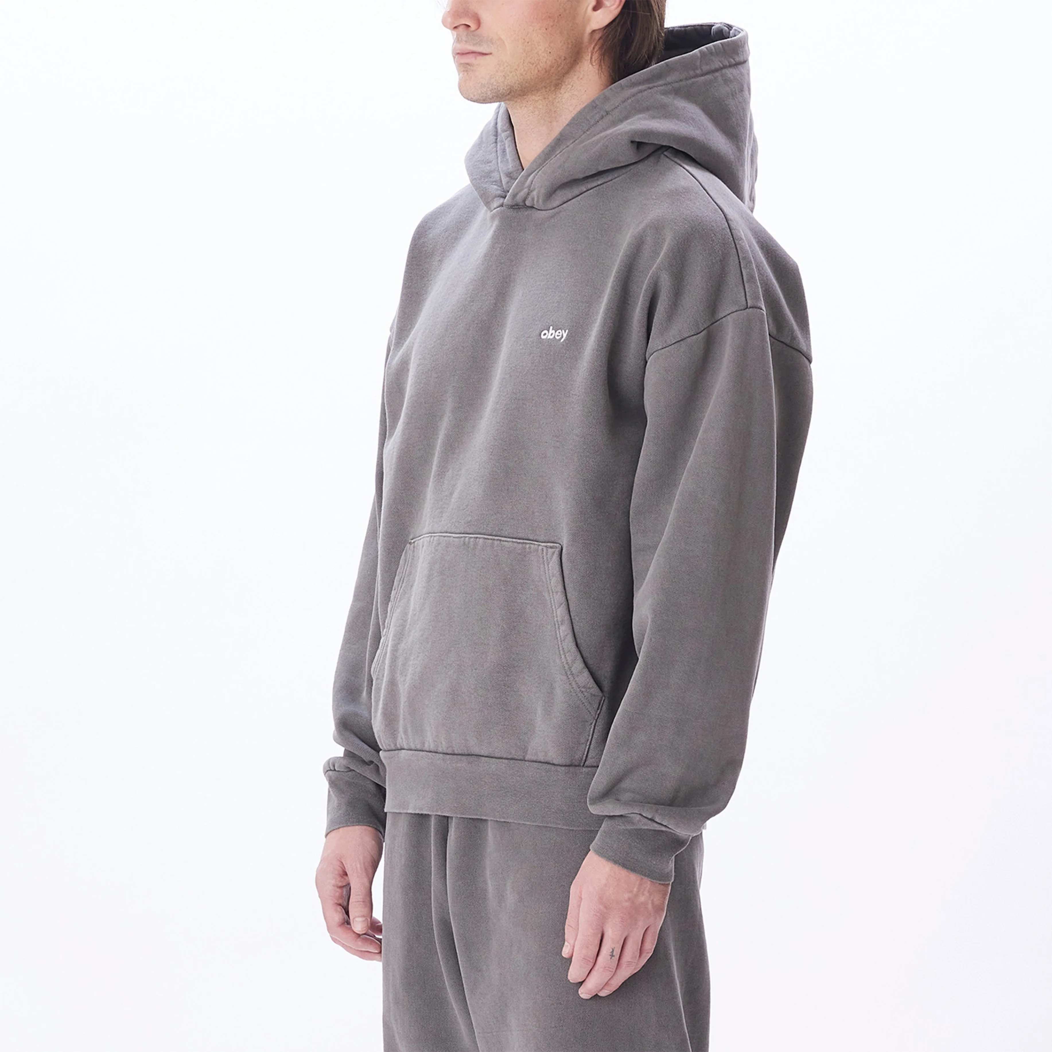 Obey Lowercase Pigment Hood Pigment Digital Black - Image 5
