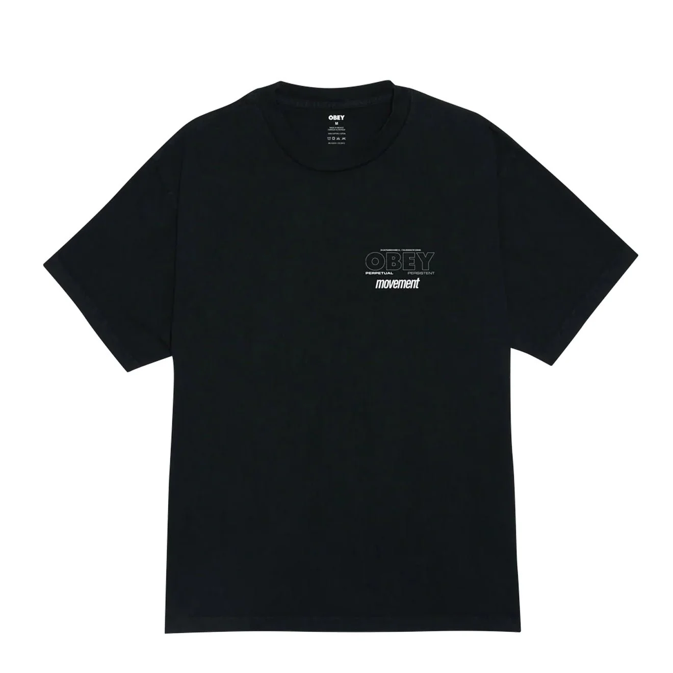 Obey Persistent Movement S/S Tee Pigment True Vintage Black
