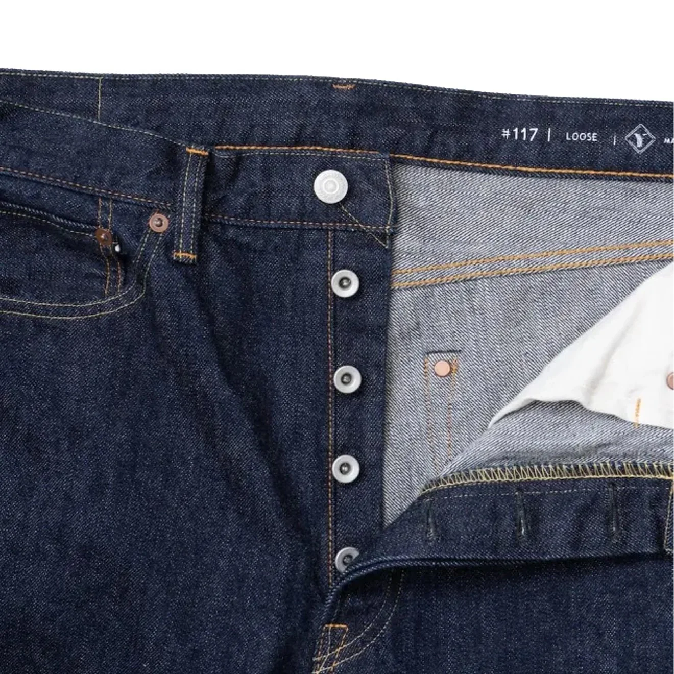 Ordinary Fits Loose Denim Jeans One Wash Indigo - Image 6