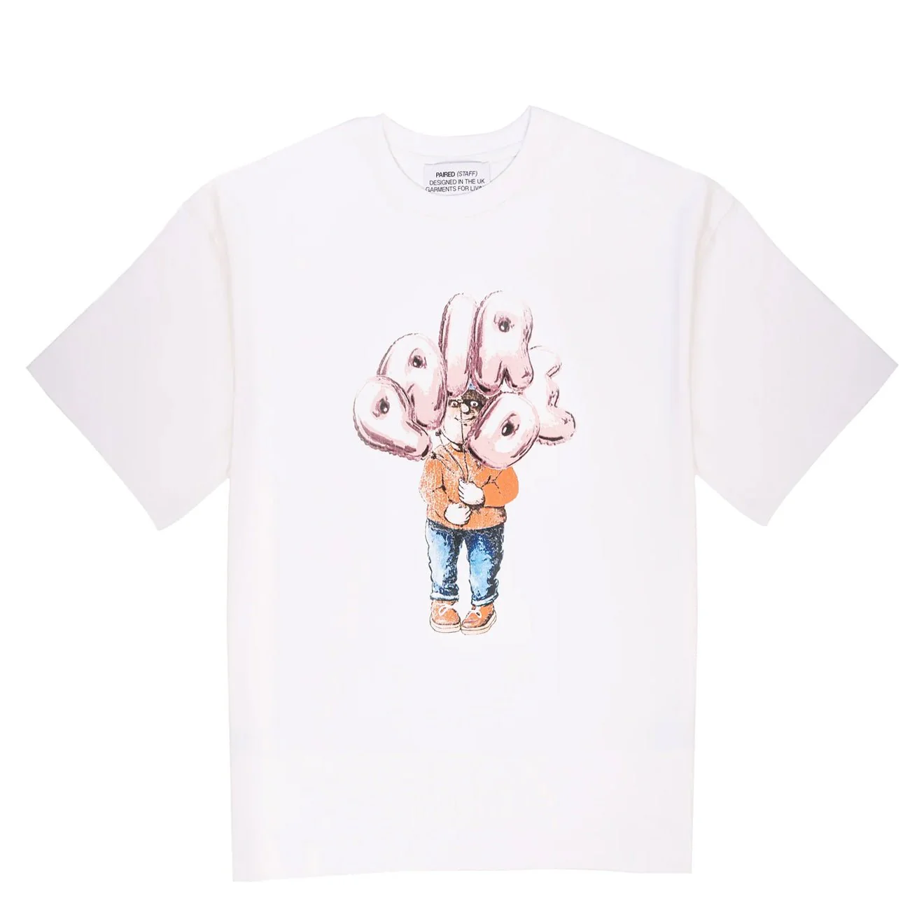 Paired Helium S/S Tee White