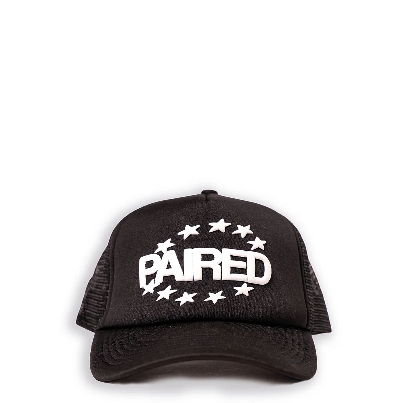 Paired Constellation Puff Print Trucker Cap Black - Image 2