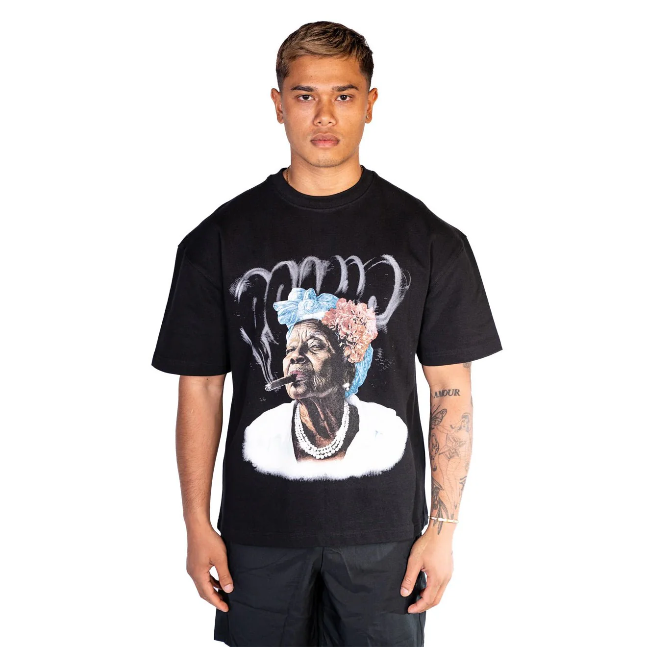 Paired Up In Smoke S/S Tee Black - Image 3