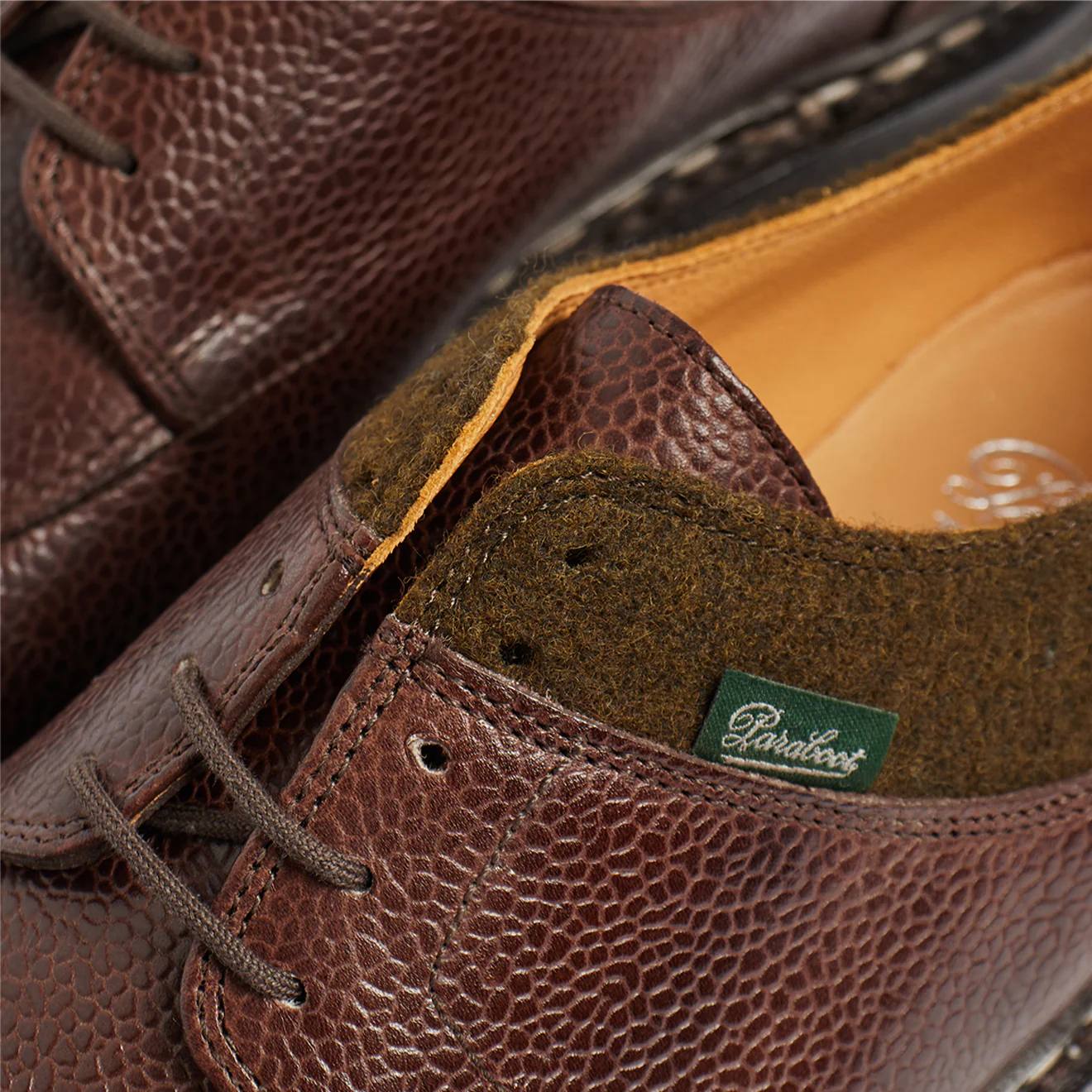 Paraboot Avignon Shoe Maroon / Olive - Image 3