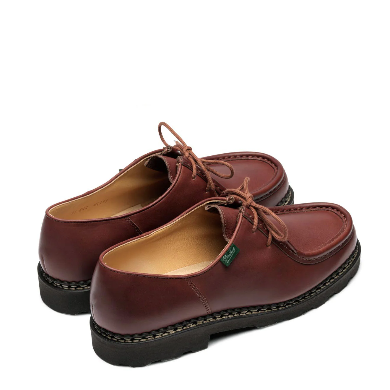 Paraboot Michael Shoe Smooth Brown Leather - Image 3