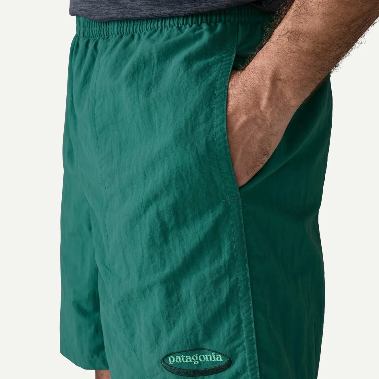 Patagonia Baggies Shorts 5 in. '95 Oval Logo Gem Green - Image 5