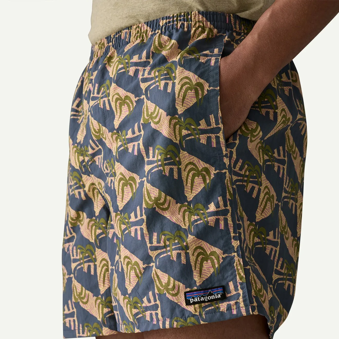 Patagonia Baggies Shorts 5 in. Jaguar Geo Dolomite Blue - Image 4