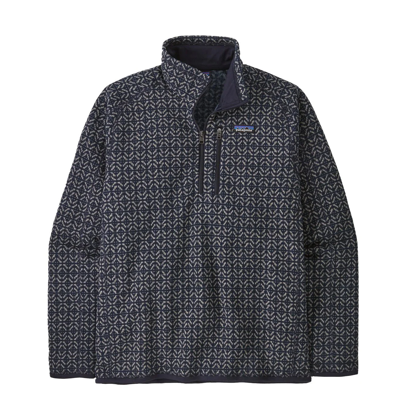 Patagonia Better Sweater 1/4 Zip Fleece Scales Sunken Blue