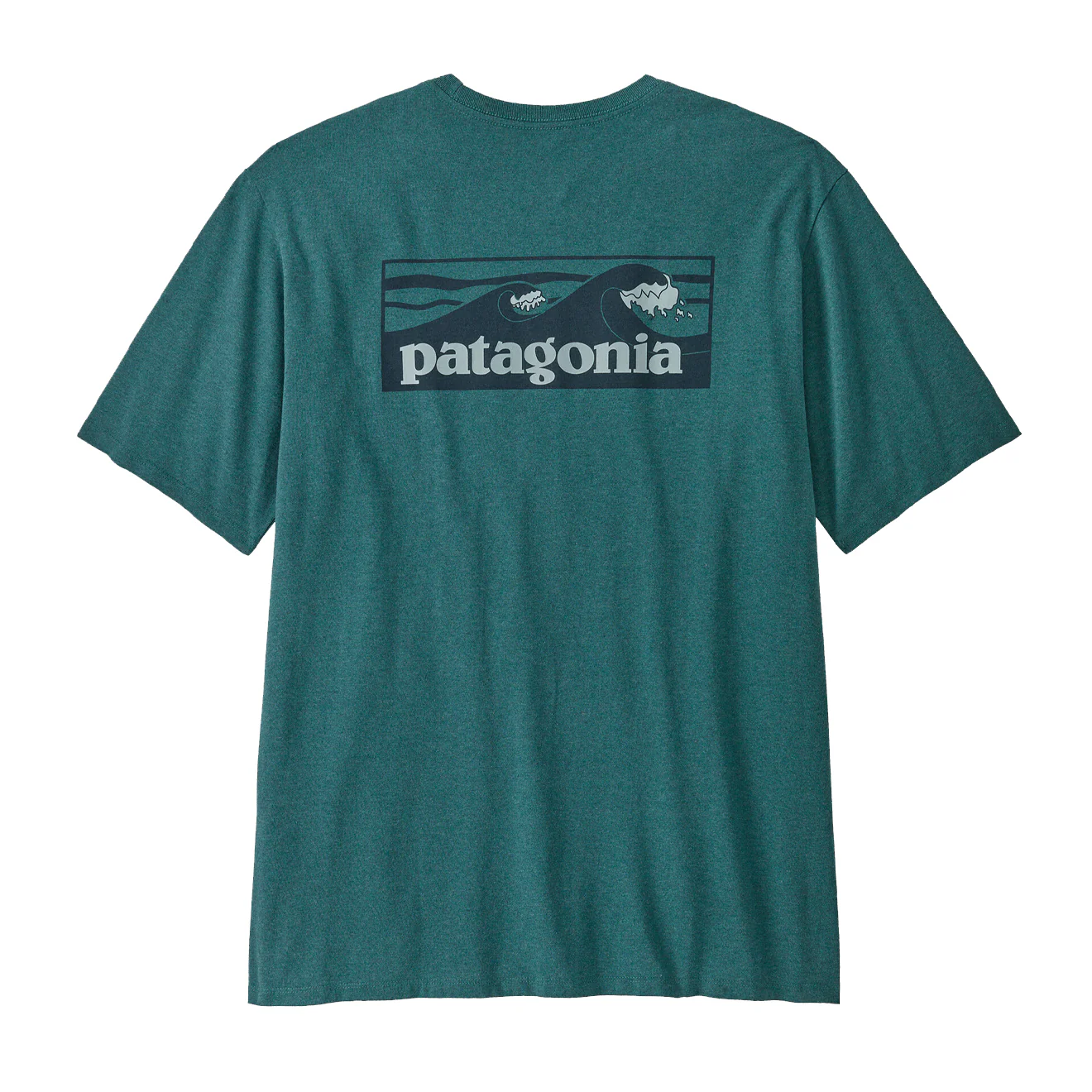 Patagonia Boardshort Logo Pocket Responsibili-Tee Wetland Blue - Image 2