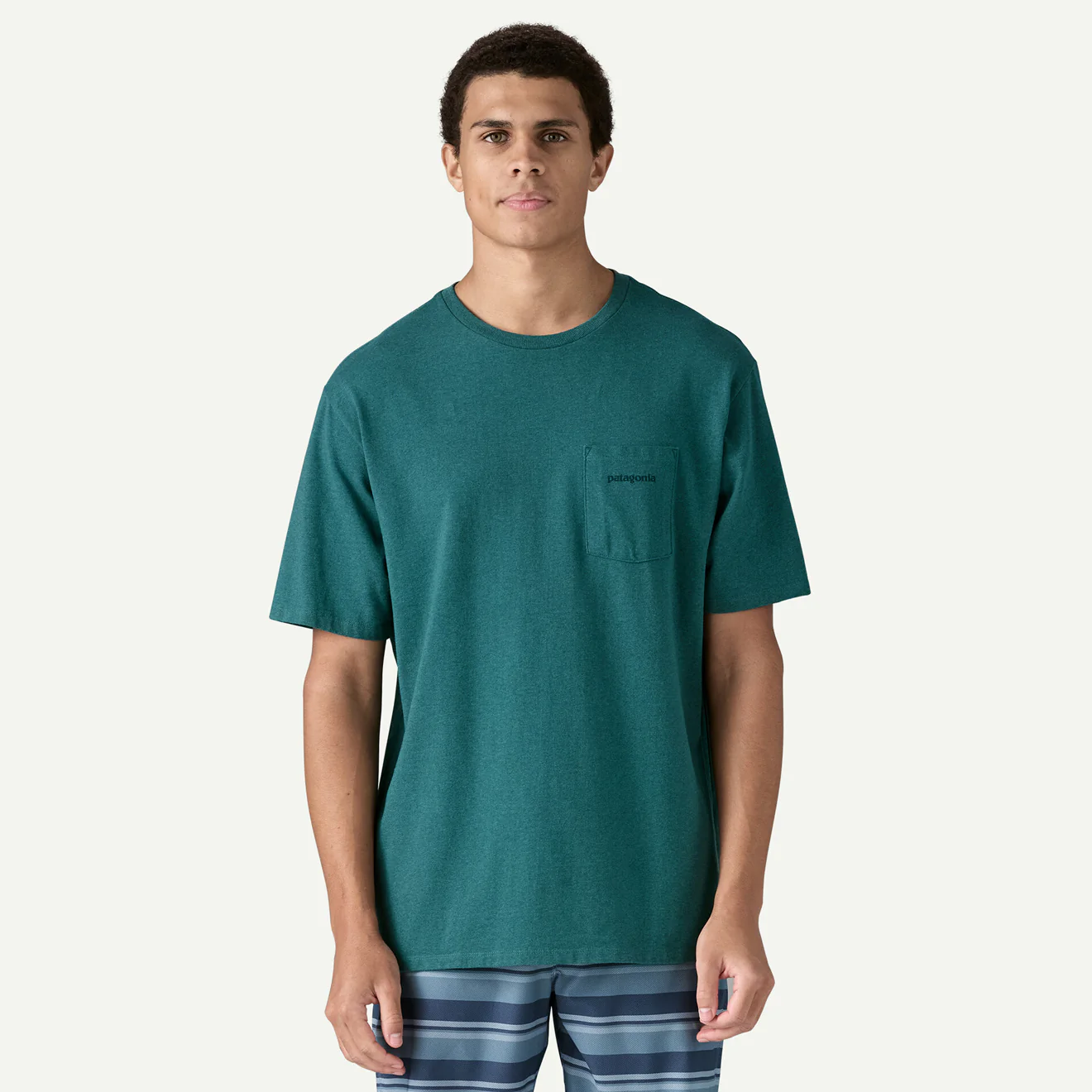 Patagonia Boardshort Logo Pocket Responsibili-Tee Wetland Blue - Image 3