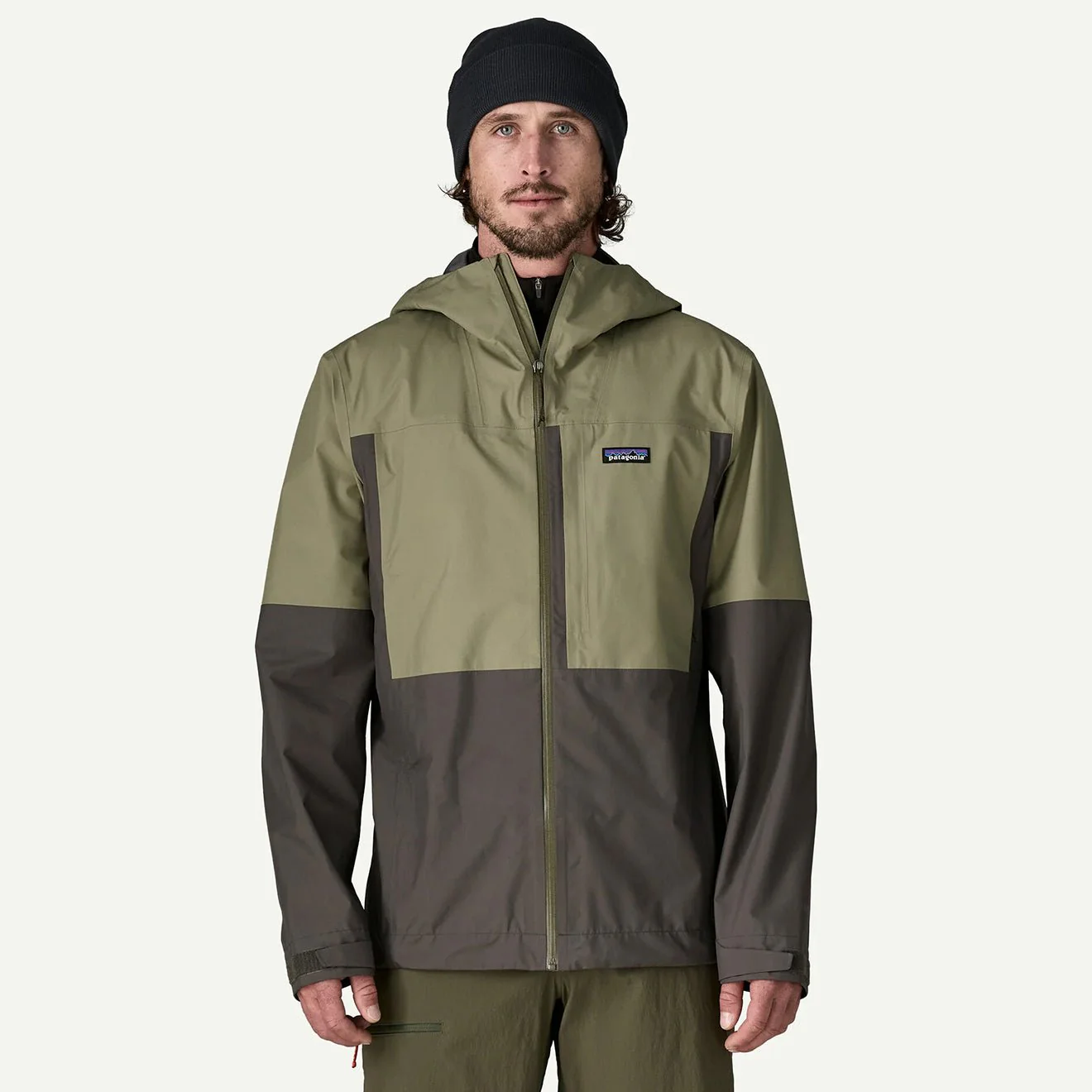 Patagonia Boulder Fork Rain Jacket Forge Grey / River Rock Green - Image 2