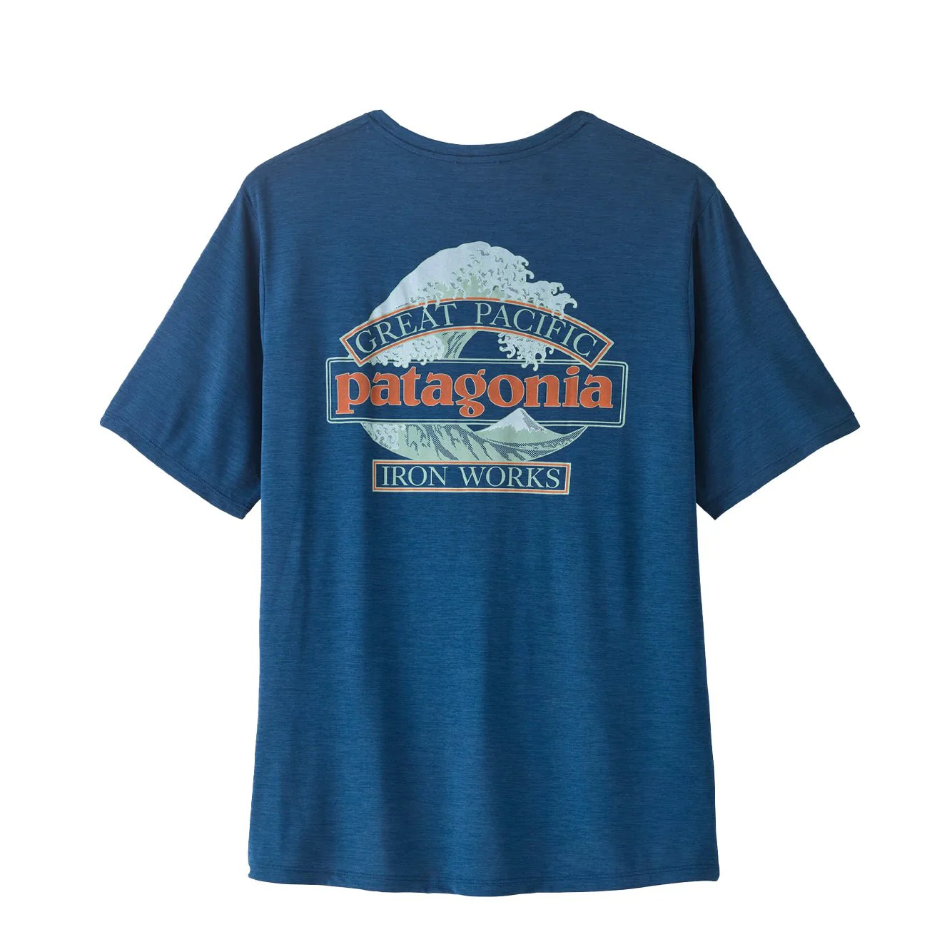 Patagonia Cap Cool Daily Shirt Great Waves Clement Blue Light Clement Blue X-Dye - Image 2