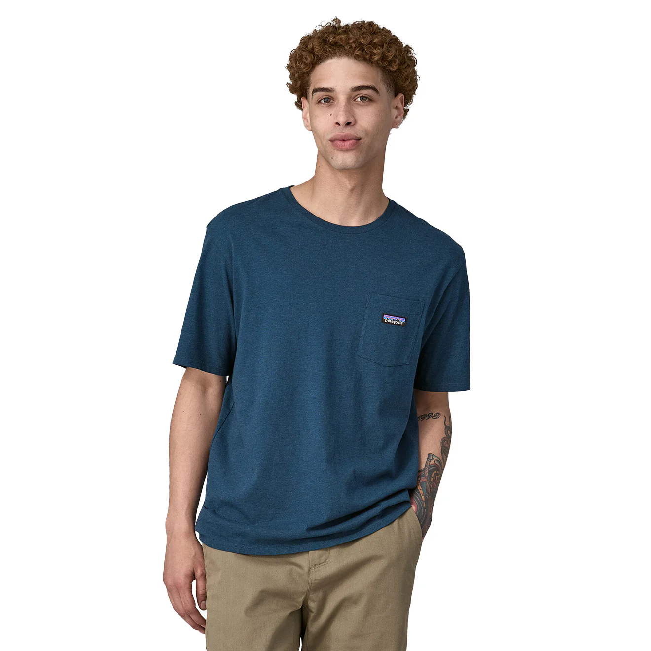 Patagonia Daily Pocket Tee Tidepool Blue - Image 2