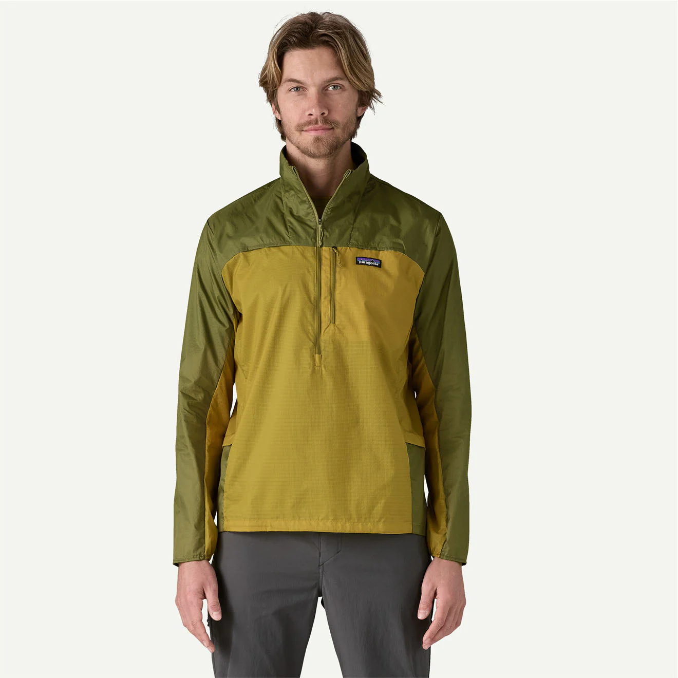 Patagonia Houdini Stash 1/2 Zip Pullover Bundle Green / Graze Green - Image 2