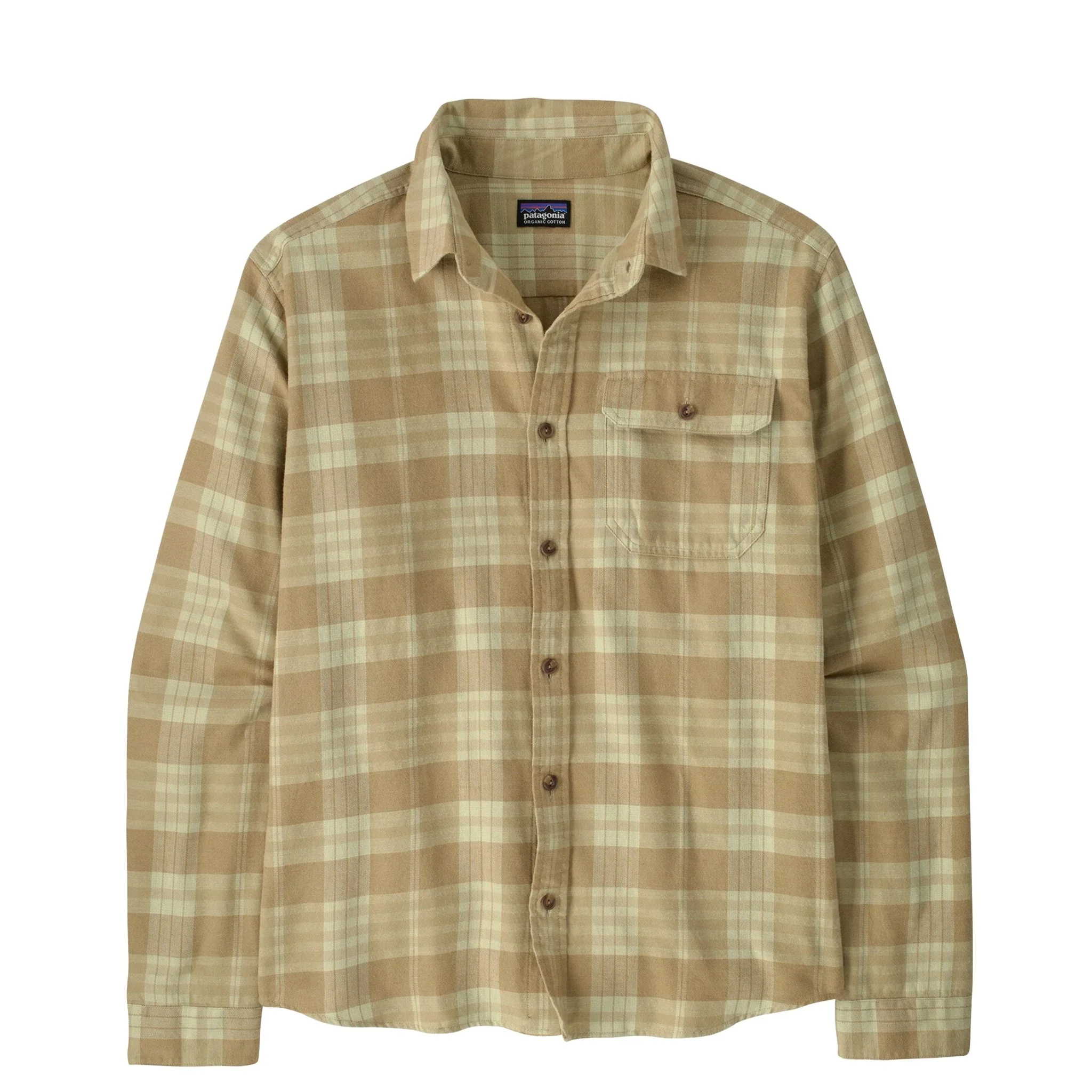 Patagonia L/S LW Fjord Flannel Shirt Builder Weathered Stone