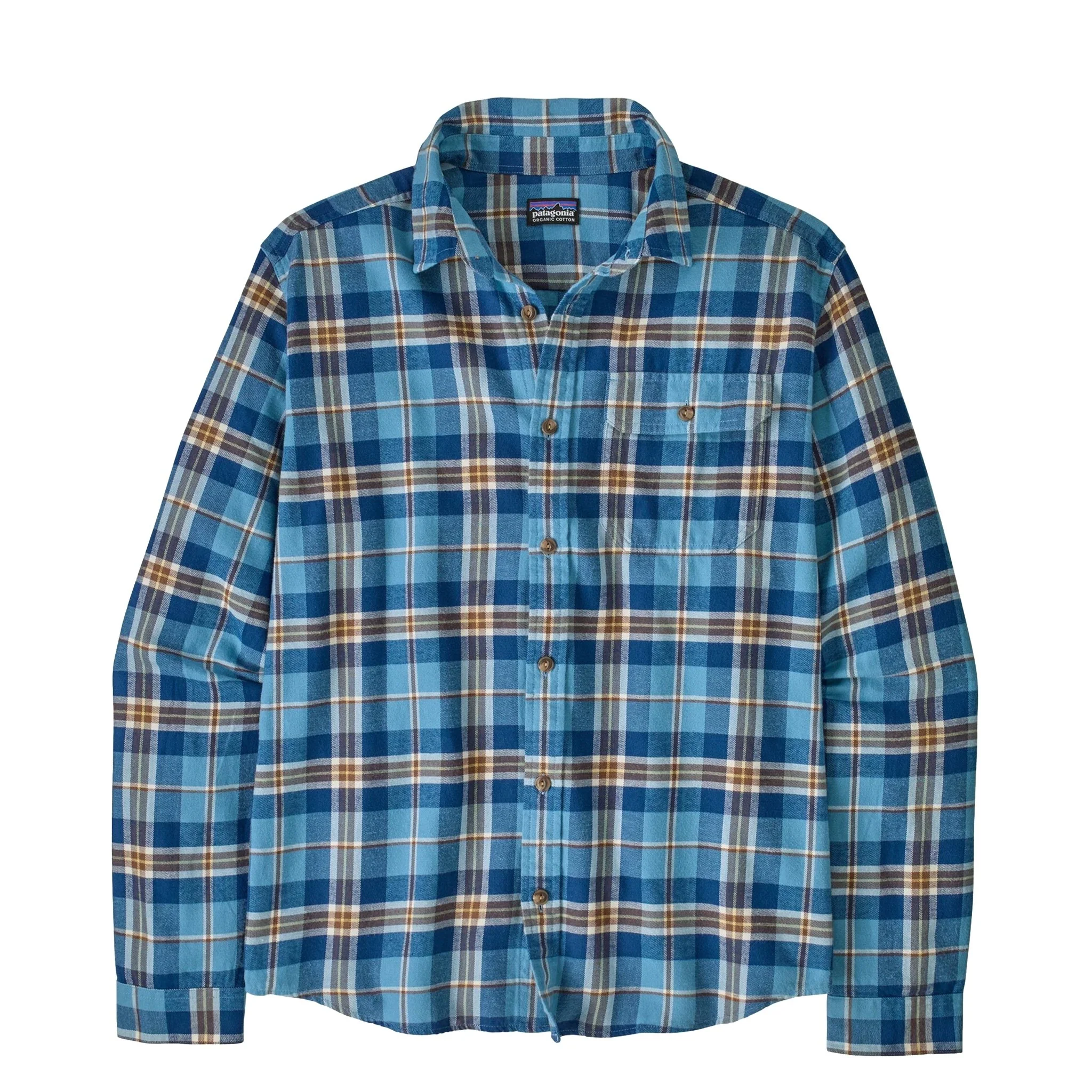 Patagonia L/S LW Fjord Flannel Shirt Prime Shore Blue