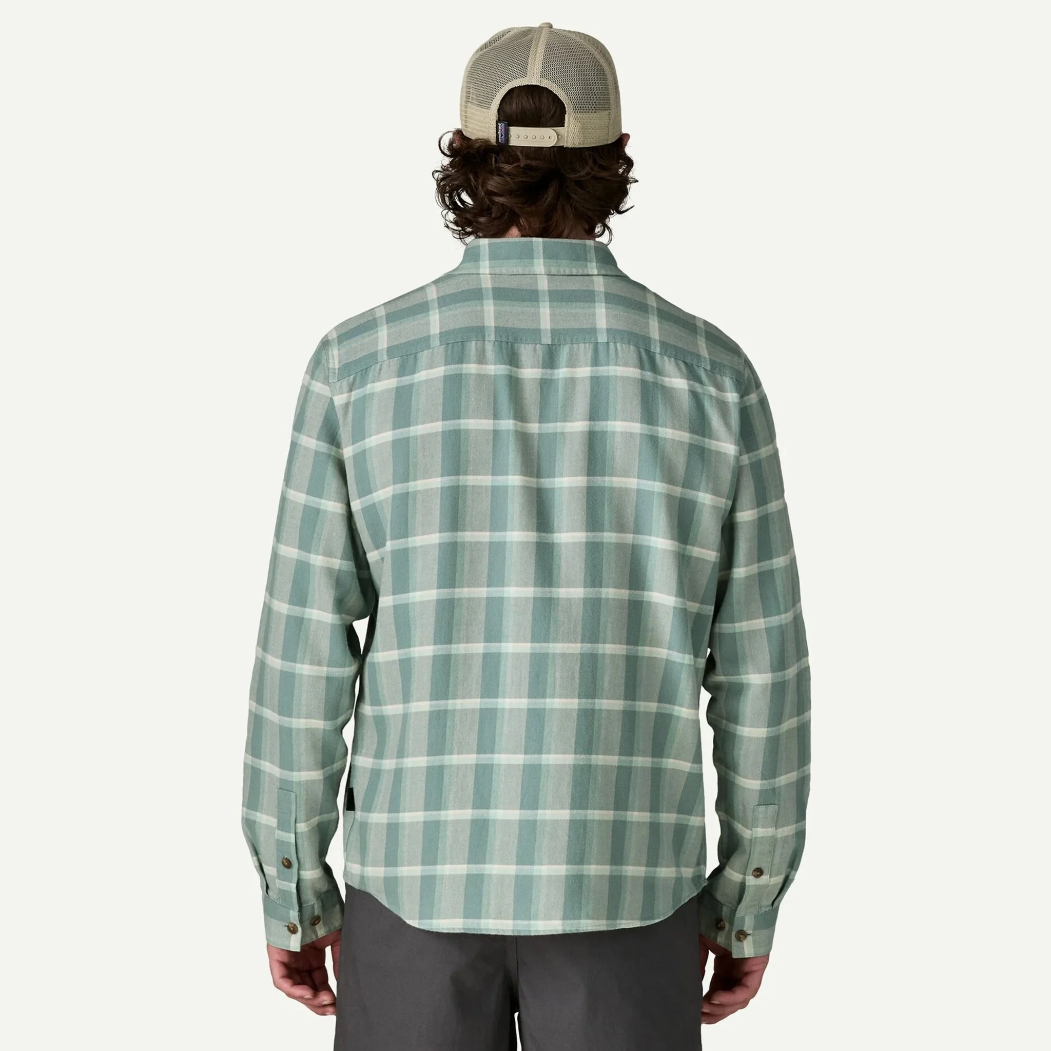 Patagonia L/S LW Fjord Flannel Shirt Prime Shore Blue - Image 3