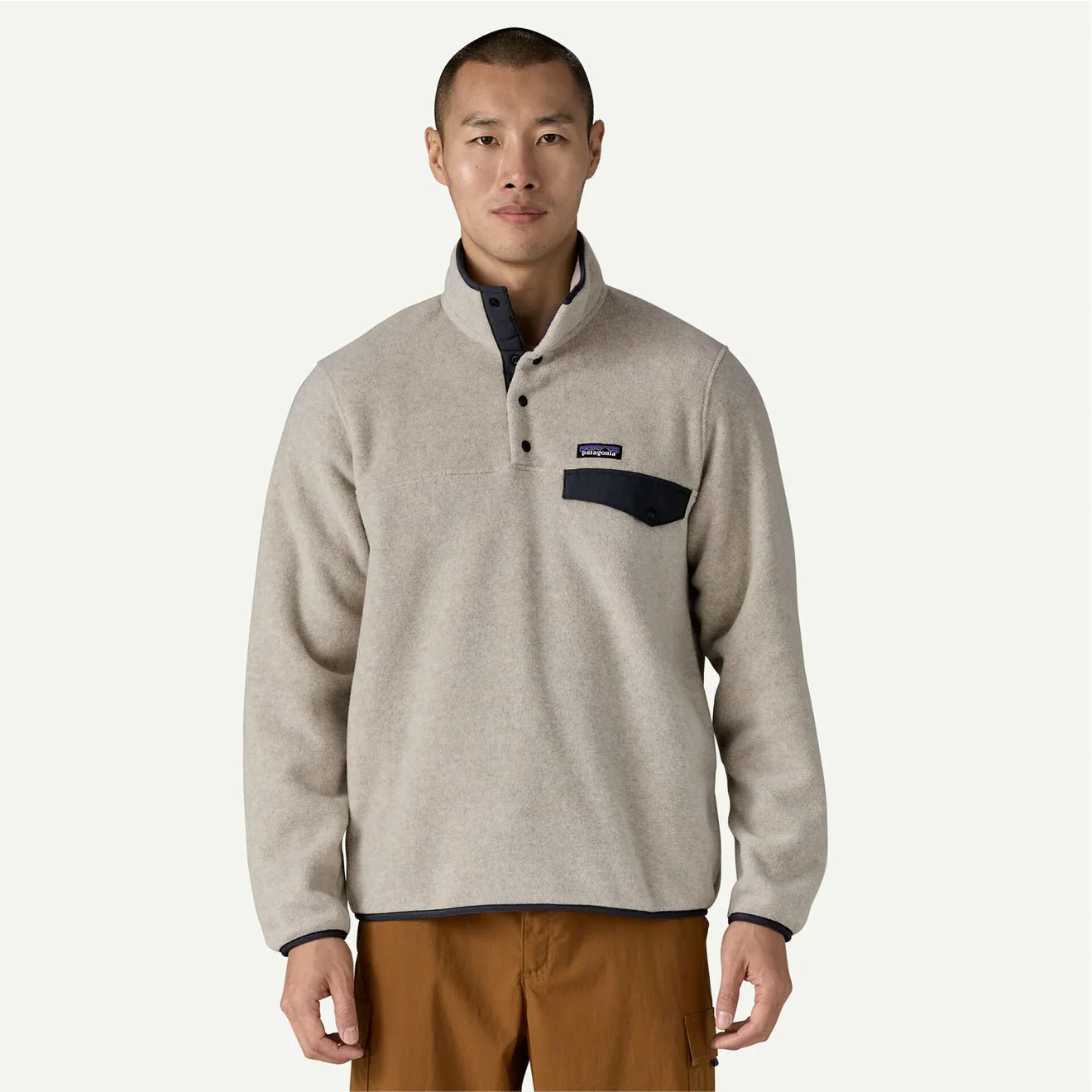 Patagonia Lightweight Synchilla Snap-T Fleece Pullover Old Growth Green - Image 2