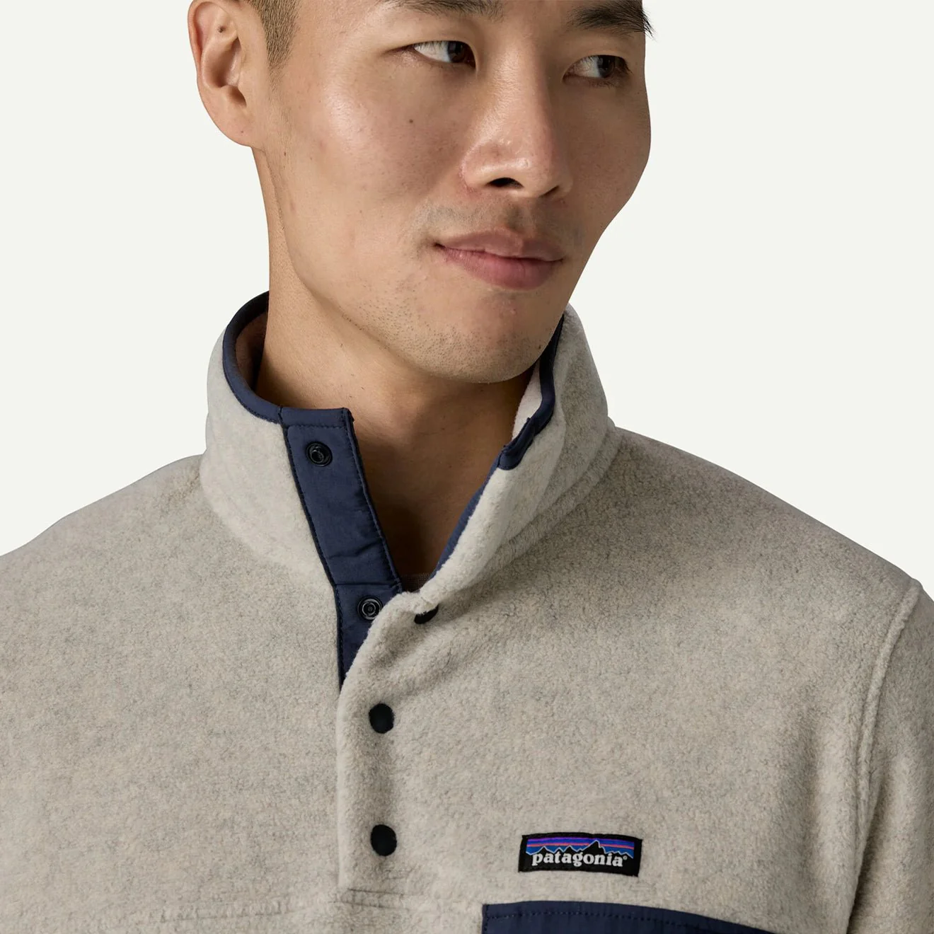 Patagonia Lightweight Synchilla Snap-T Fleece Pullover Old Growth Green - Image 4
