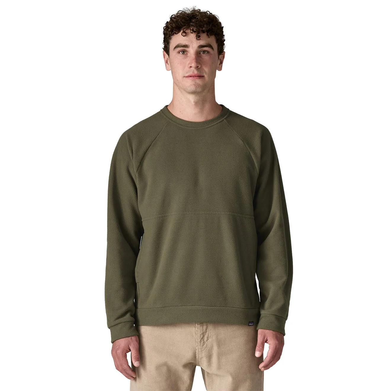 Patagonia Micro D Fleece Crewneck Basin Green - Image 2