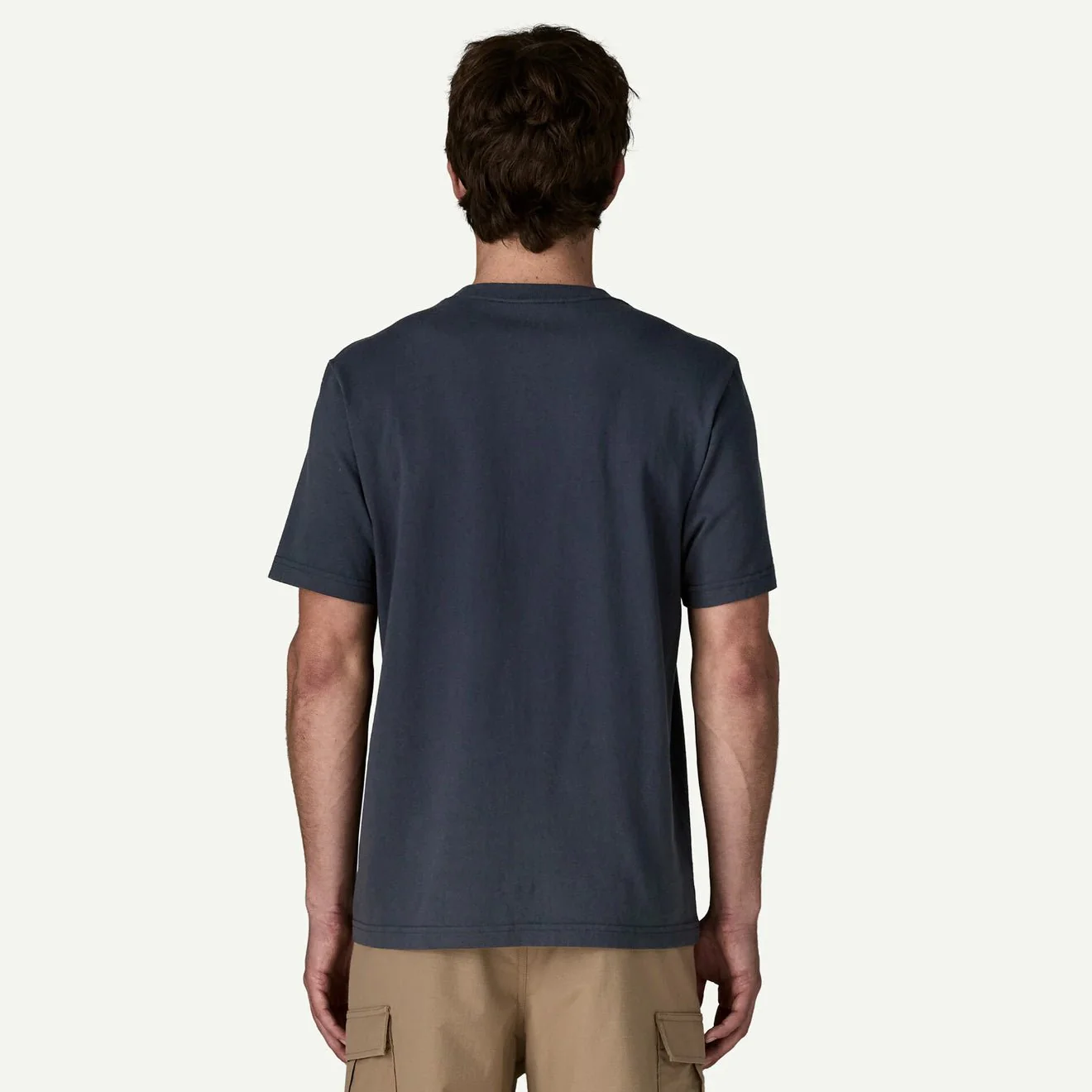Patagonia MW '95 Oval Logo Pocket Tee Black - Image 3