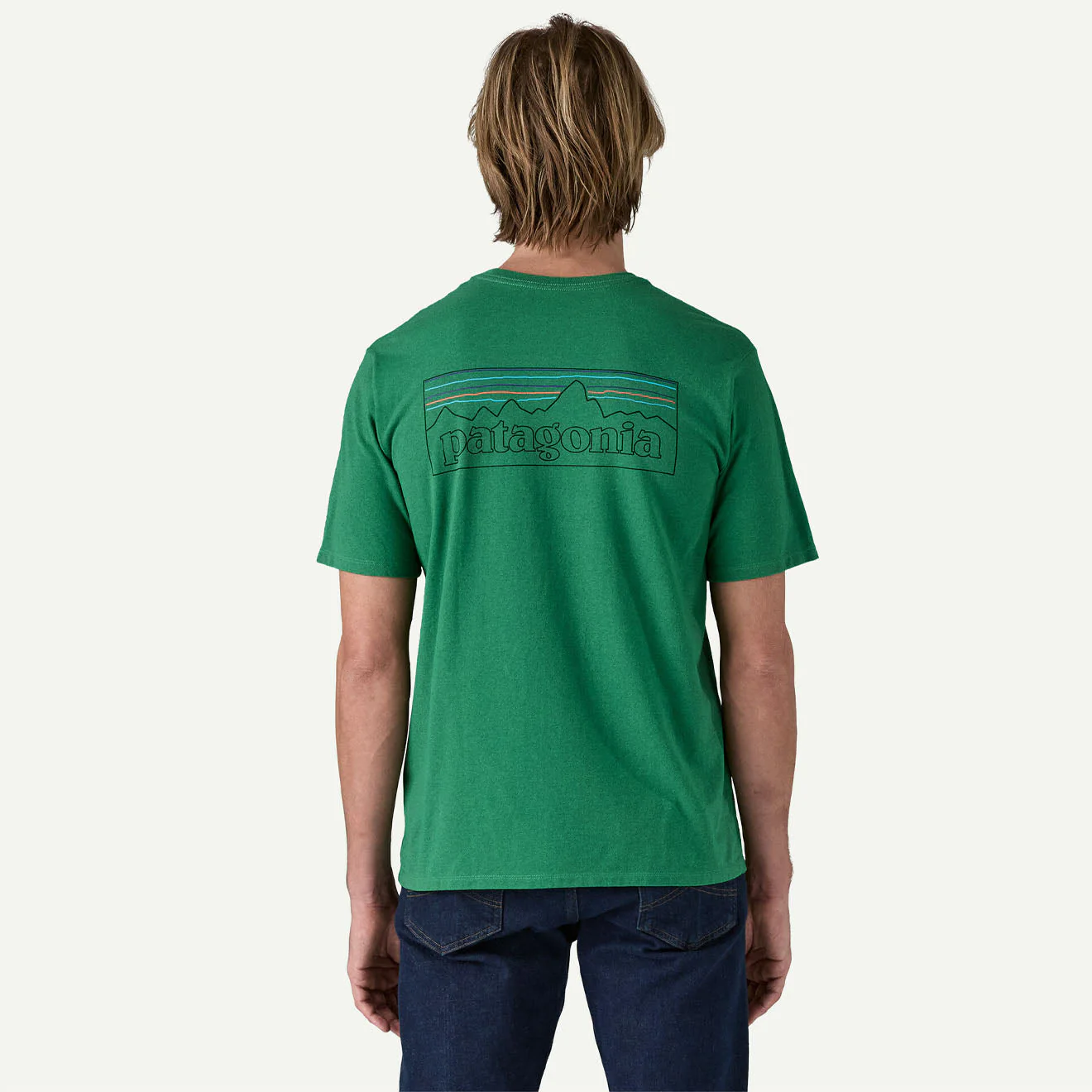 Patagonia P-6 Logo Responsibili-Tee P-6 Outline / Heartleaf Green - Image 4