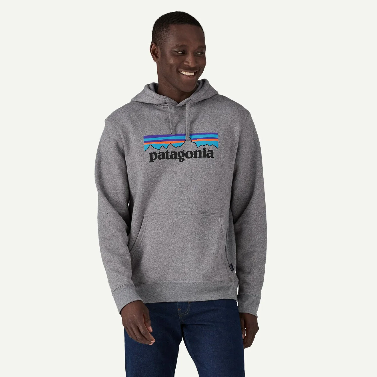 Patagonia P-6 Logo Uprisal Hoody Gravel Heather - Image 2